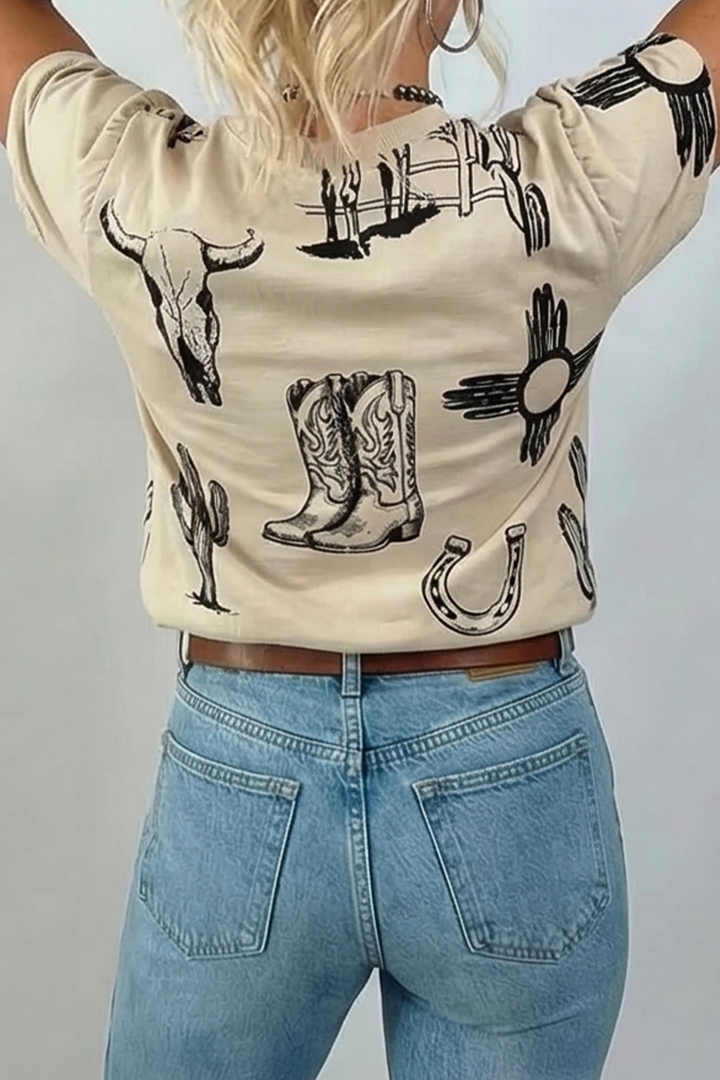 Retro Western Print Tee