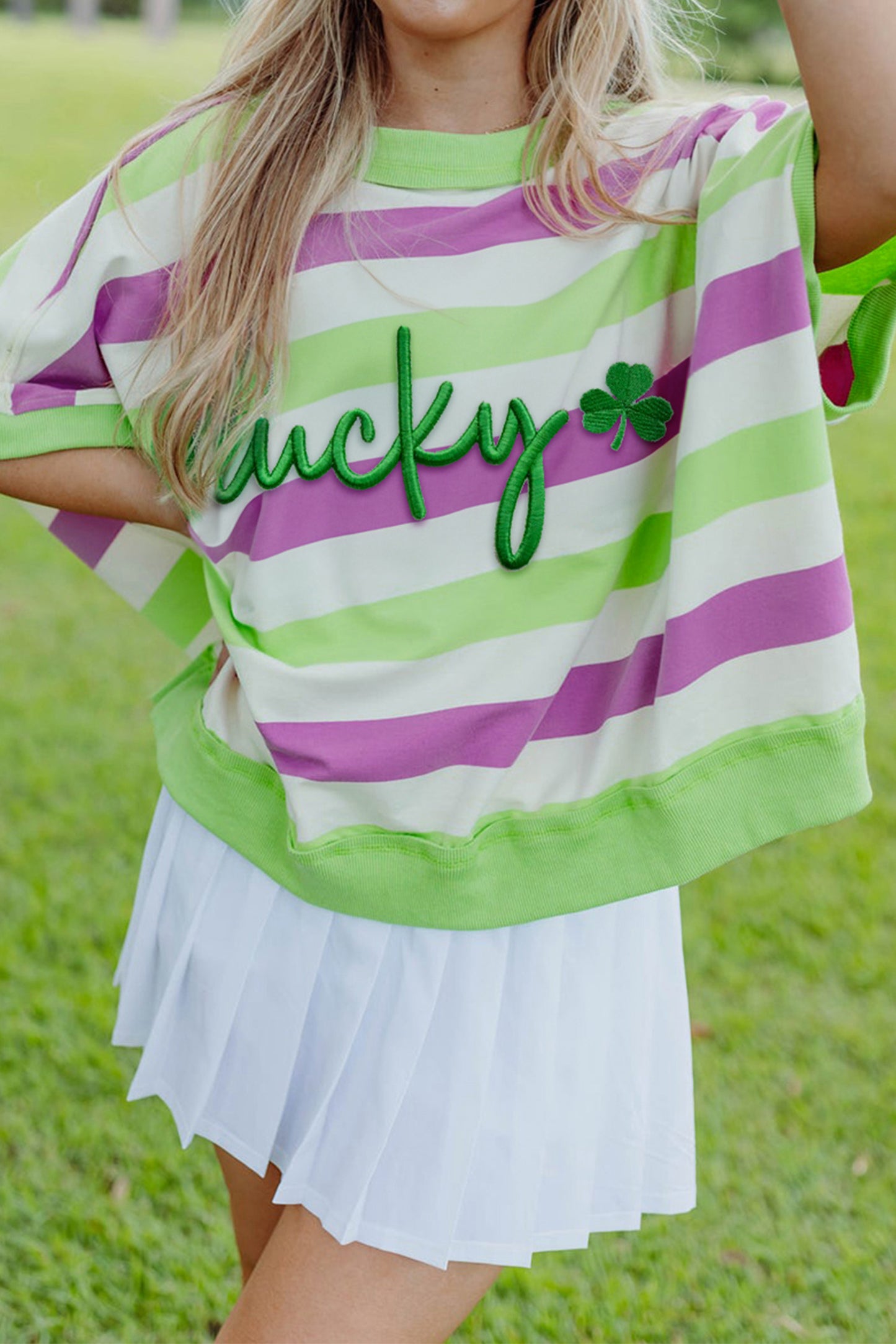 Striped Lucky St. Patrick's Day Top