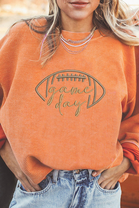 Football Game Day Corded Sweatshirt