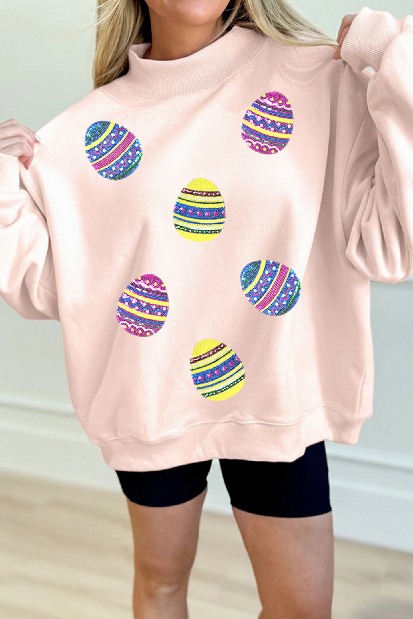 Sequin Easter Egg Sweatshirt