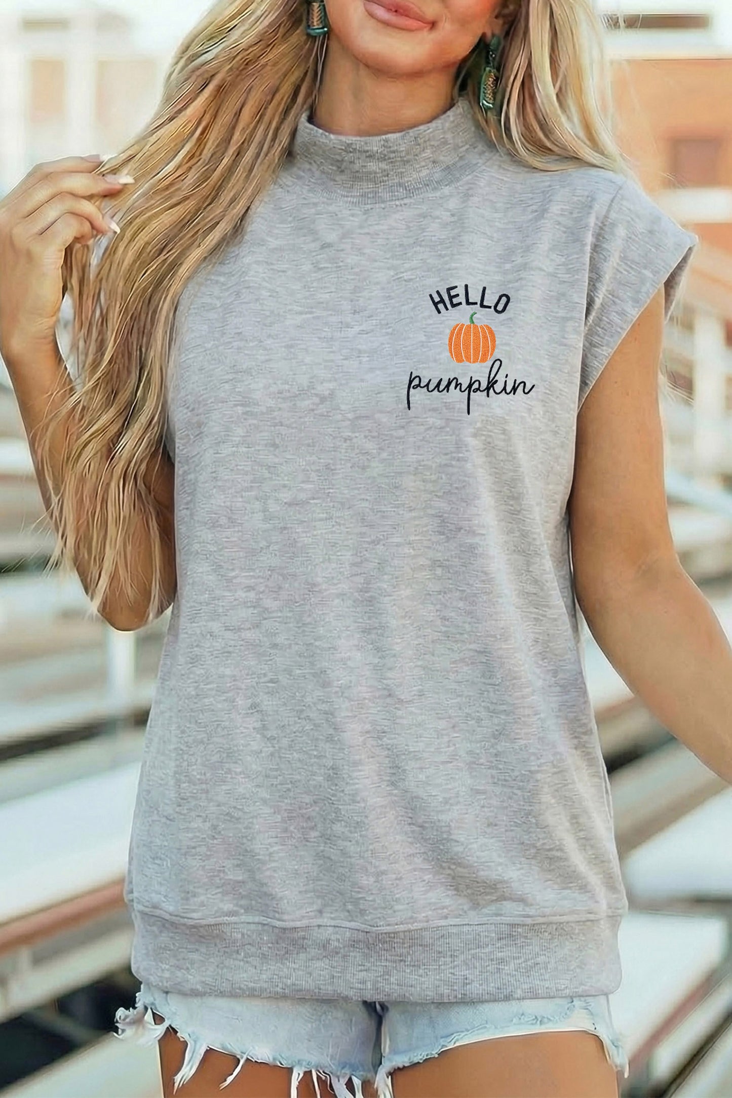 Hello Pumpkin Sleeveless Top