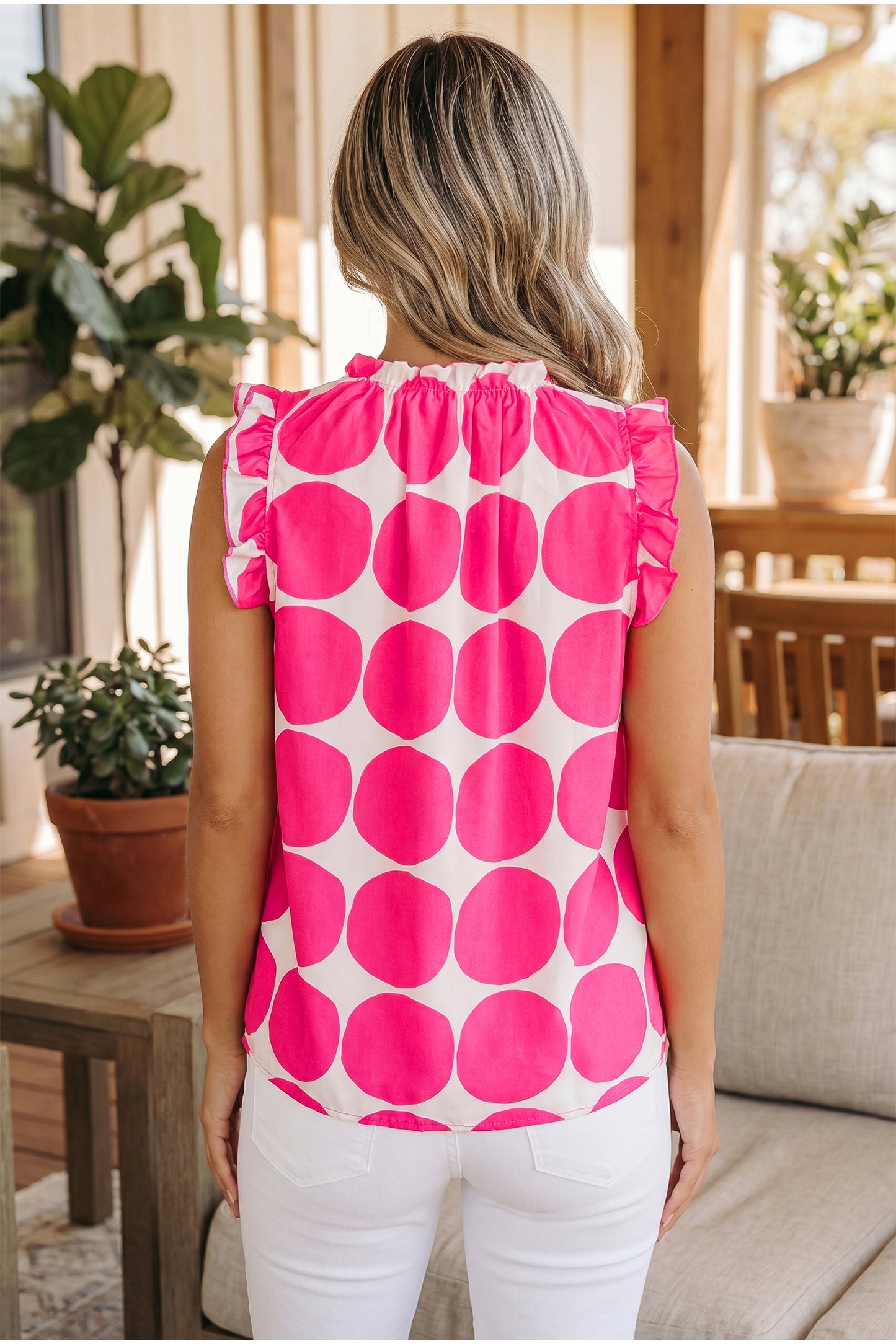Polka Dot Shift Tank