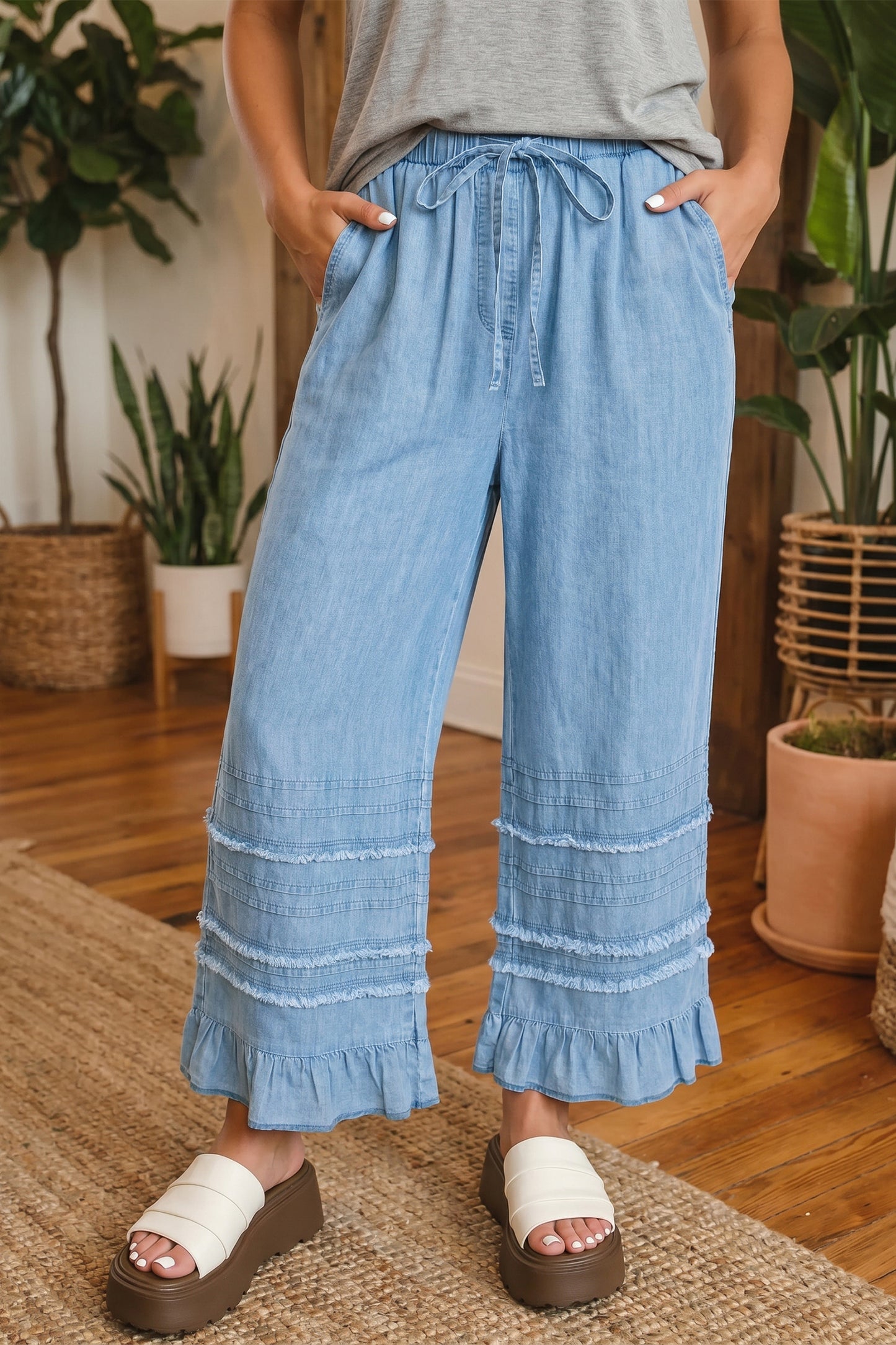 Lightweight Denim Pants