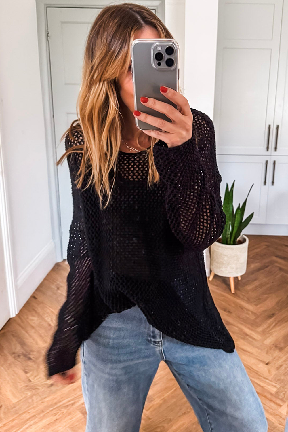 Crochet Knit Sweater