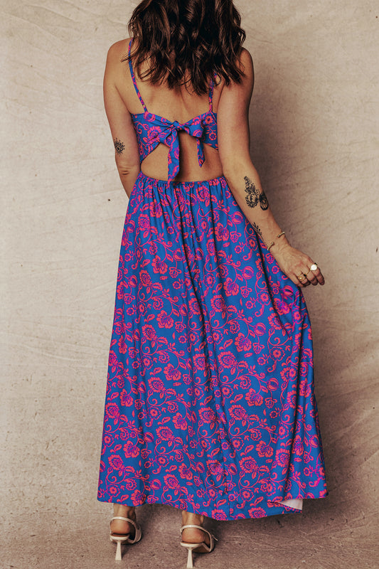 Blue Floral Maxi Dress