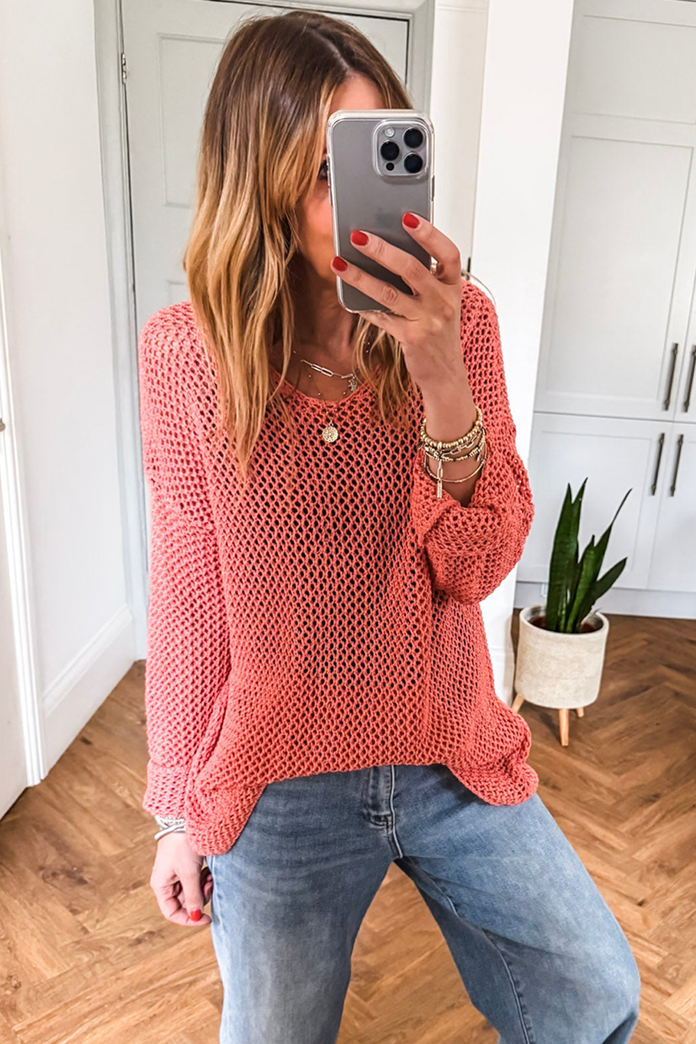 Crochet Knit Sweater