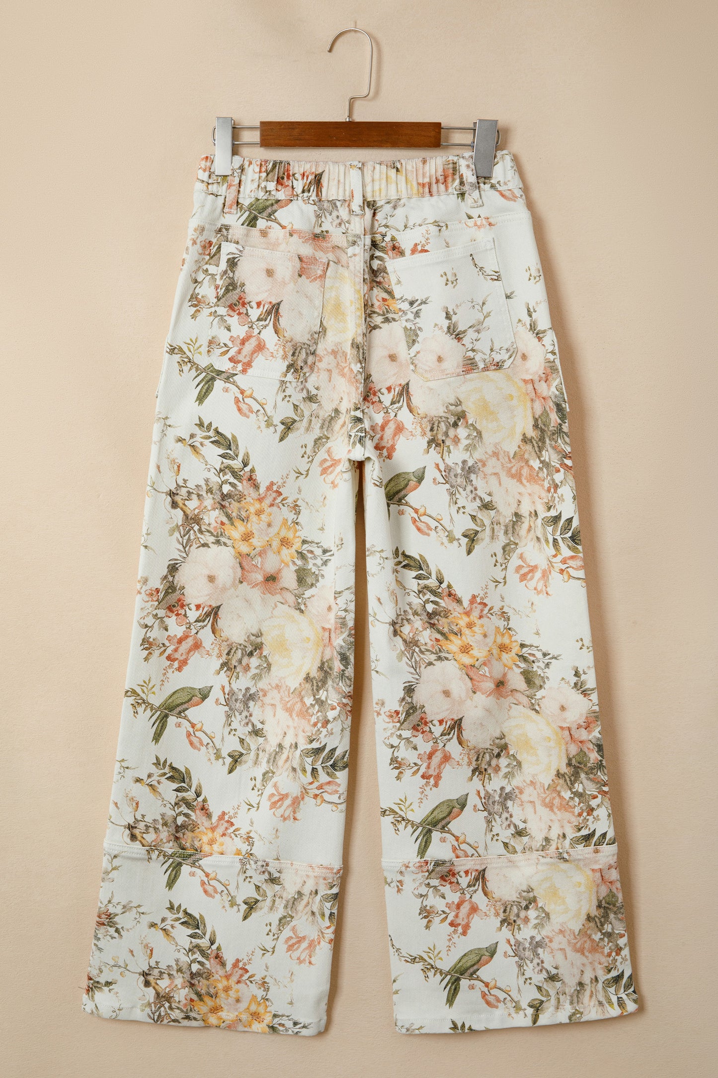 Vintage Floral Wide Leg Jeans