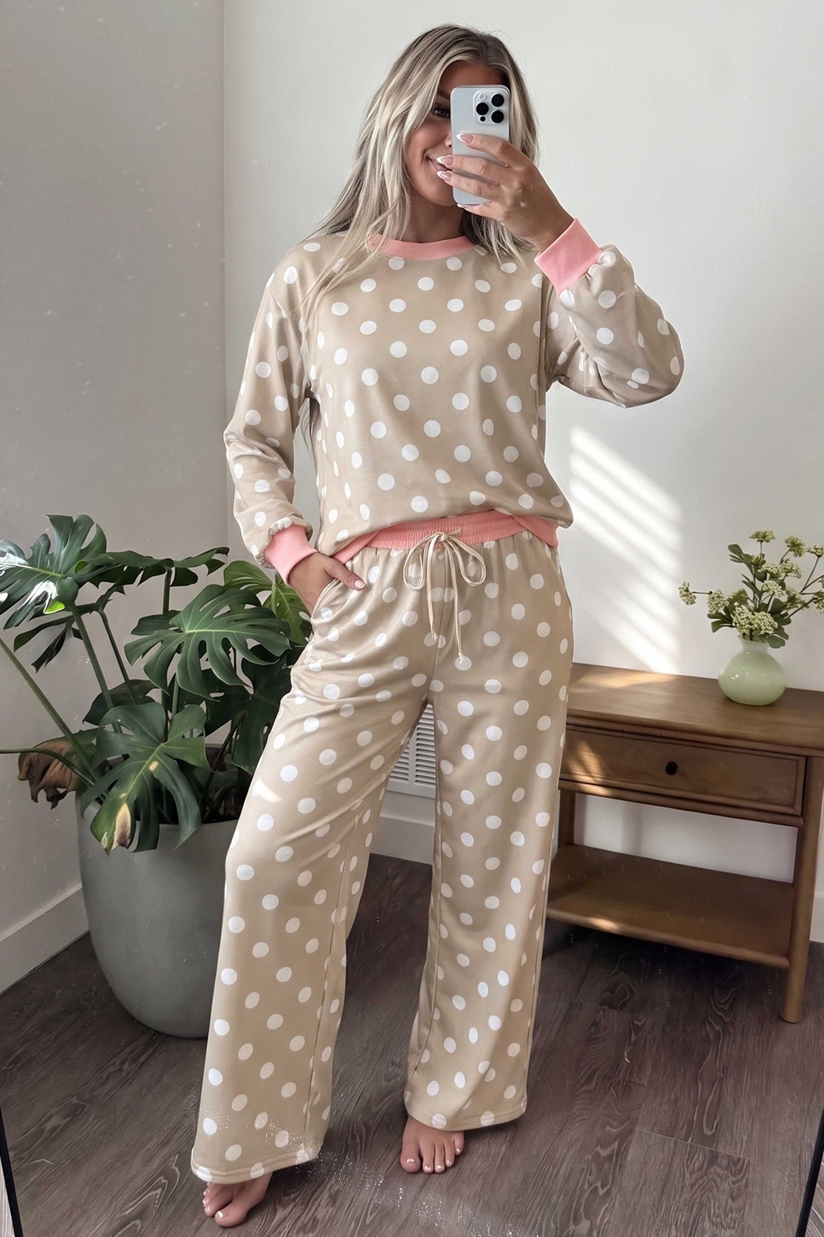 Polka Dot Pants Set
