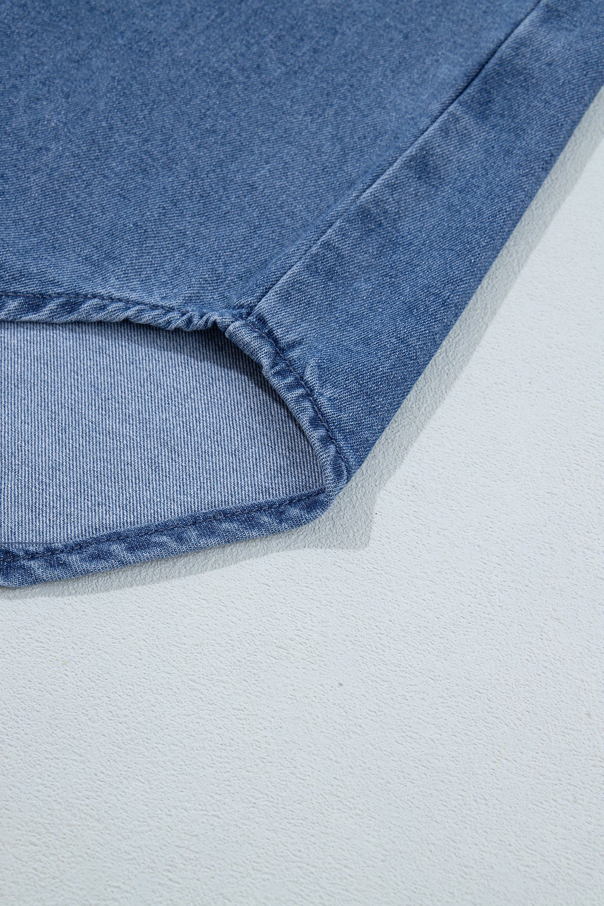 Denim Western Embroidered Shirt