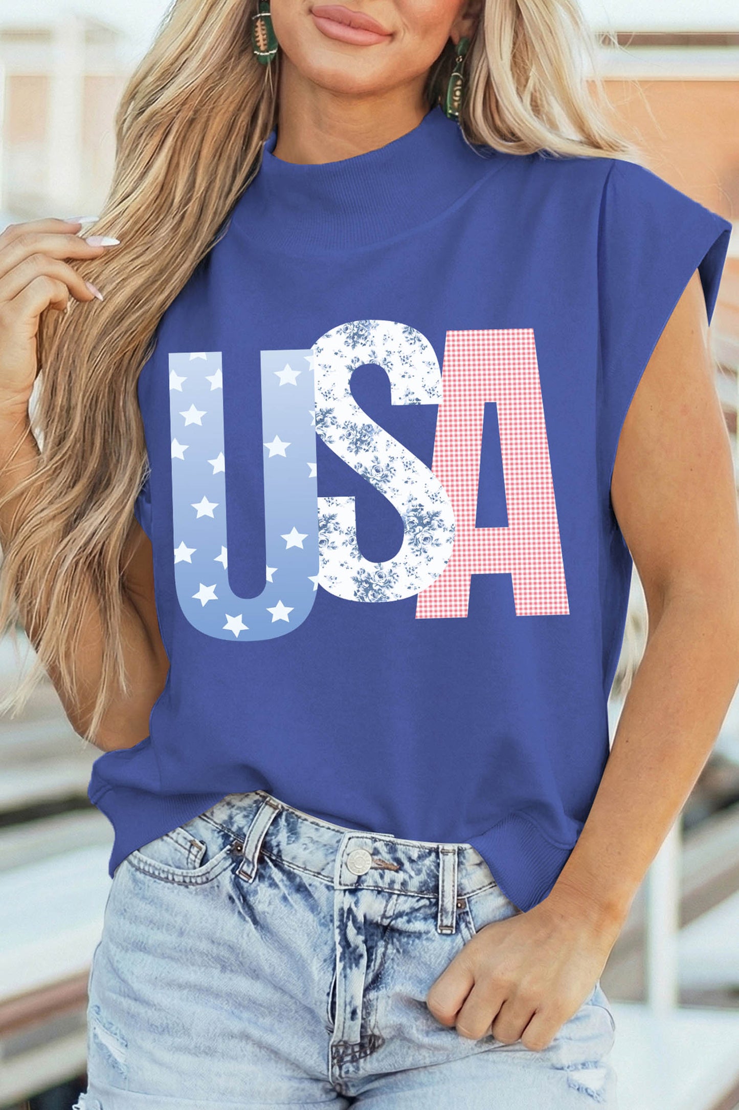 USA Sleeveless Top