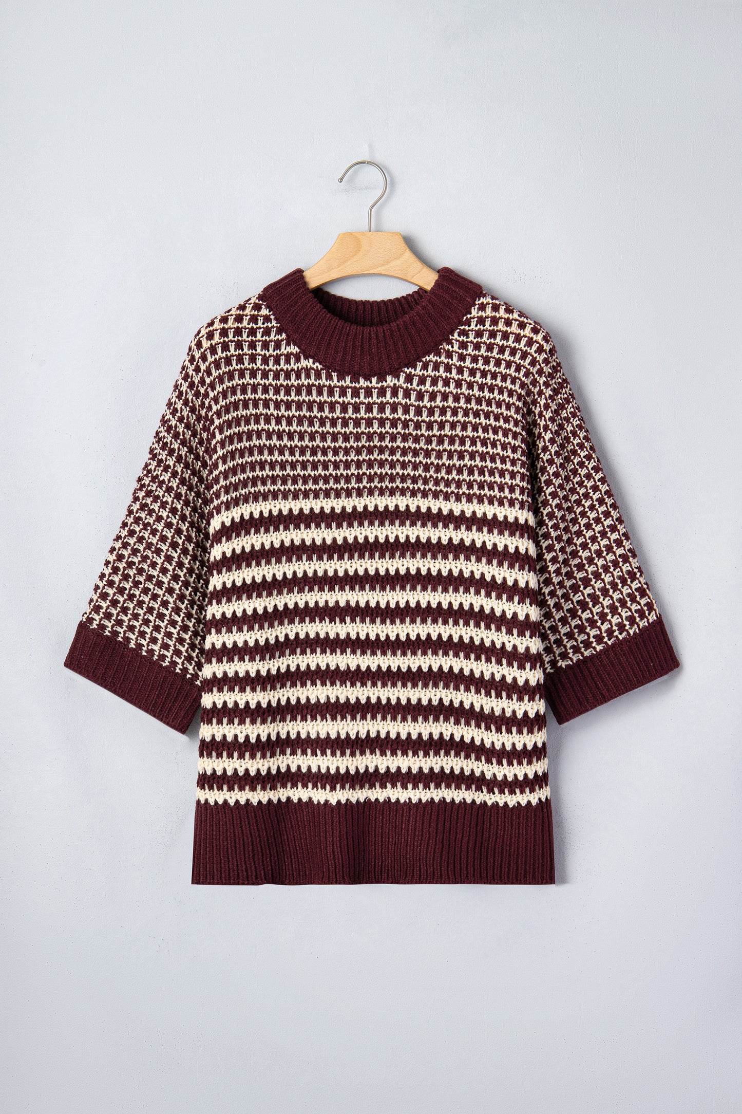 Draped Sleeve Slouchy Sweater