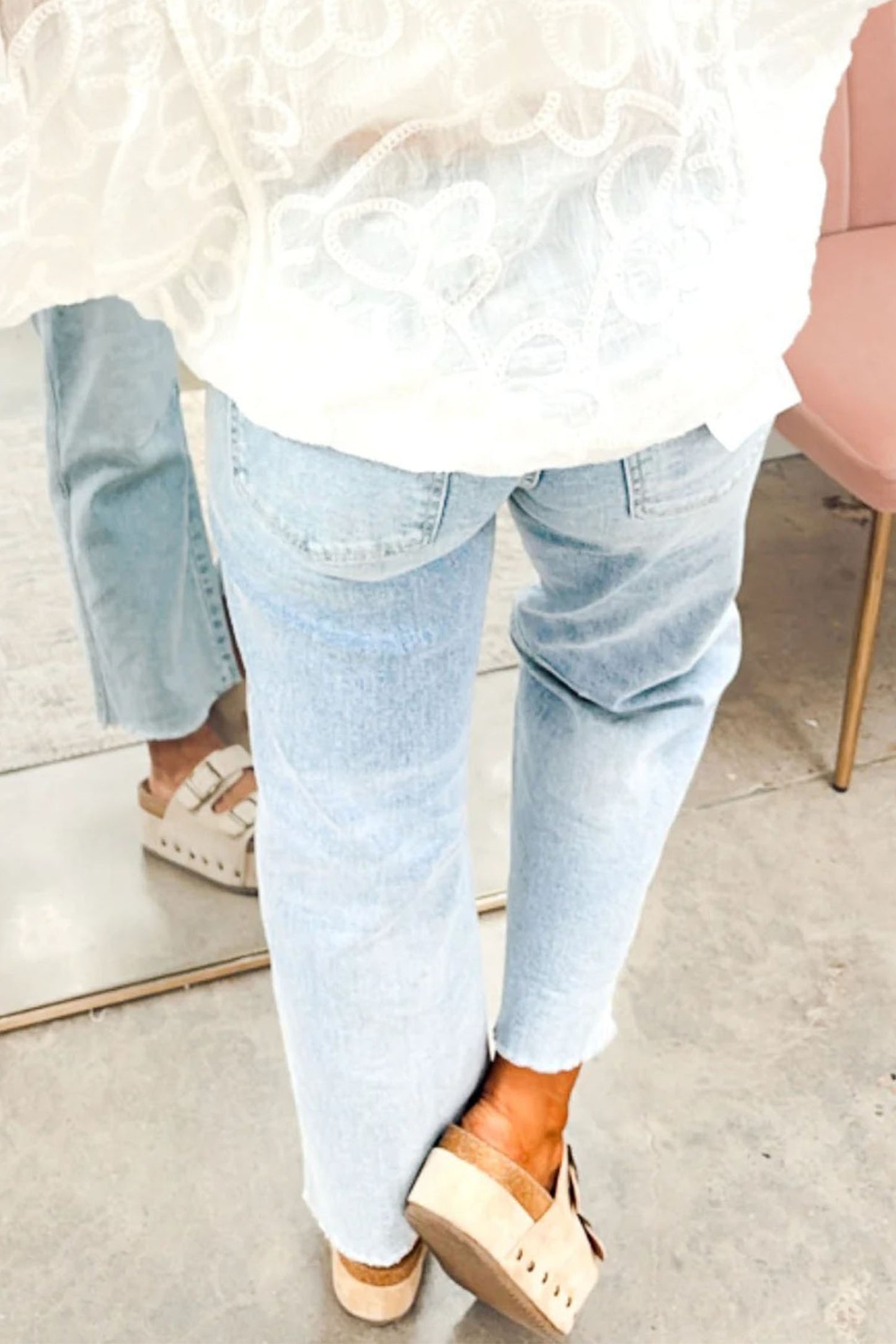 Sequin Football Jeans