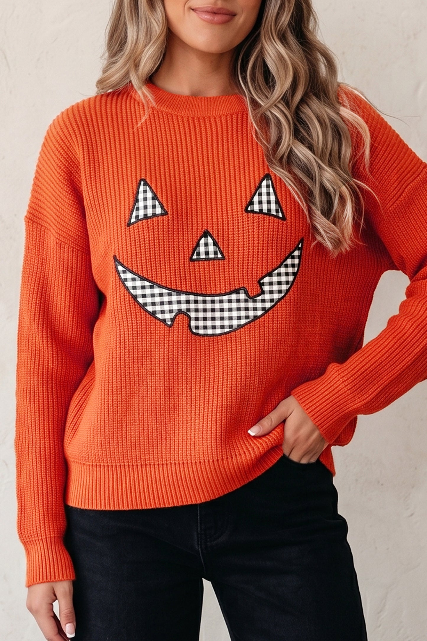 Jack O' Lantern Halloween Sweater