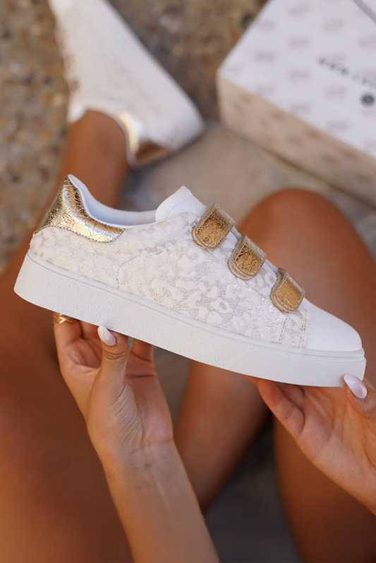 Leopard Velcro Vegan Sneakers