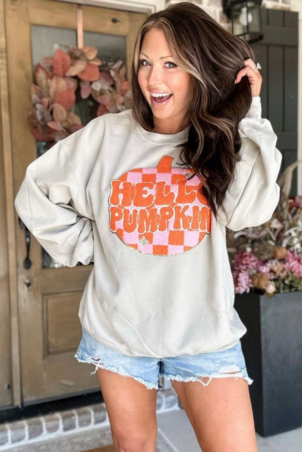 Halloween Hello Pumpkin Sweatshirt