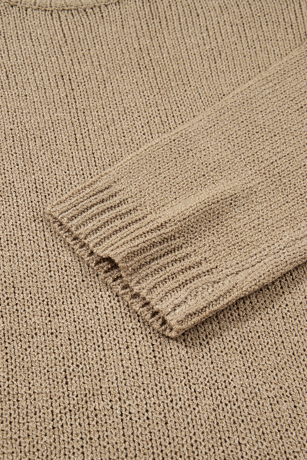 Khaki Oversize Slouchy Sweater Dress