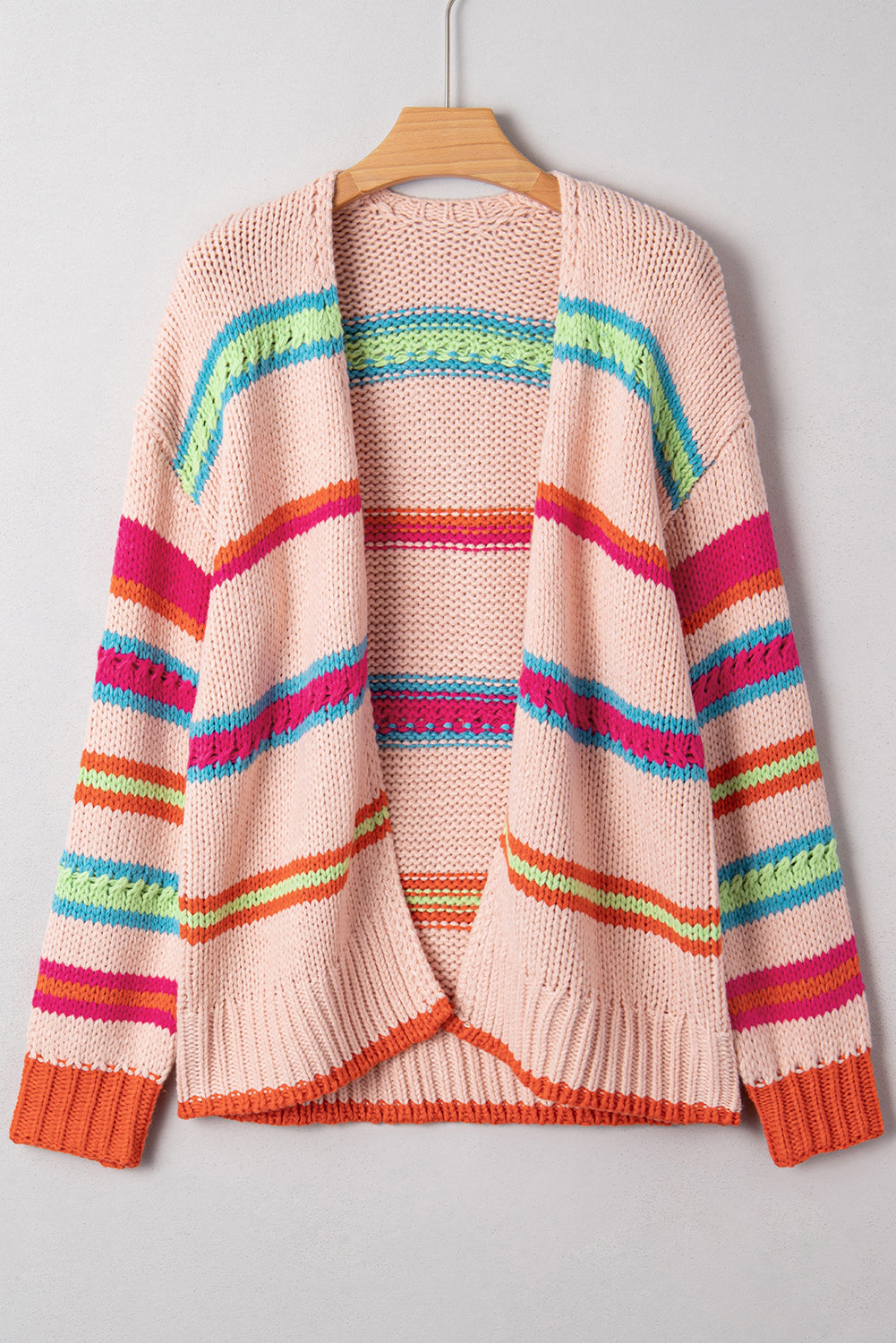 Cozy Striped Oversize Cardigan