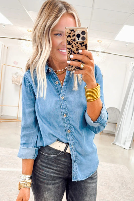 Slimmed Down Denim Shirt