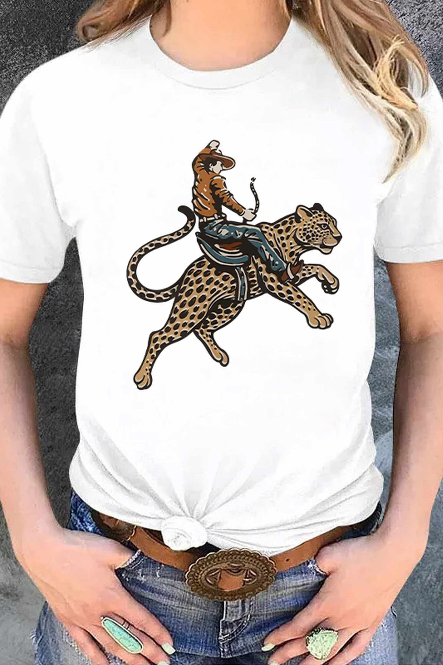 Leopard Cowboy Tee