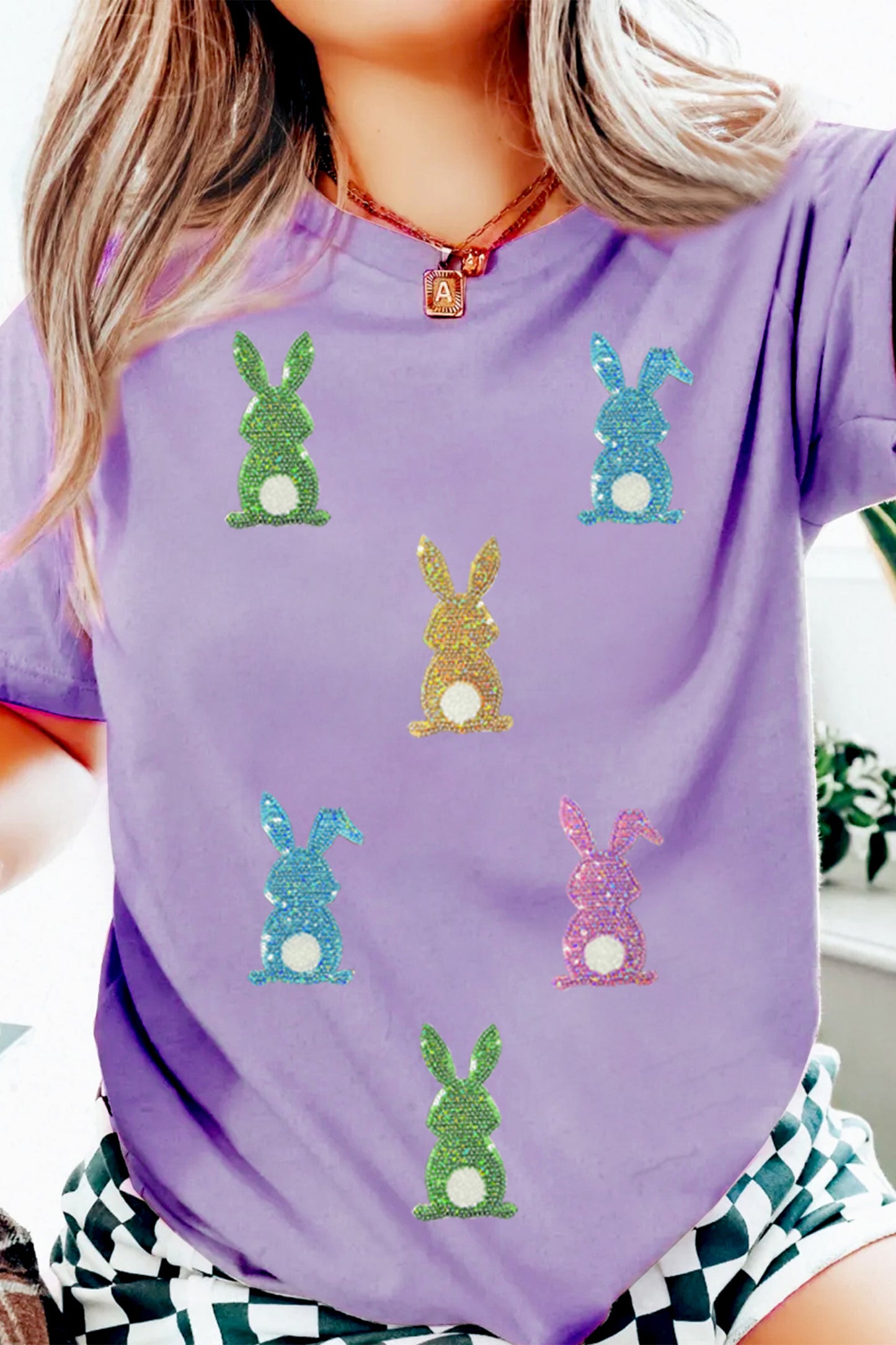 Sequin Easter Bunny Tee