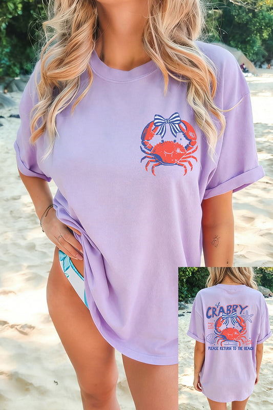 Orchid CRABBY Beach Day Tee