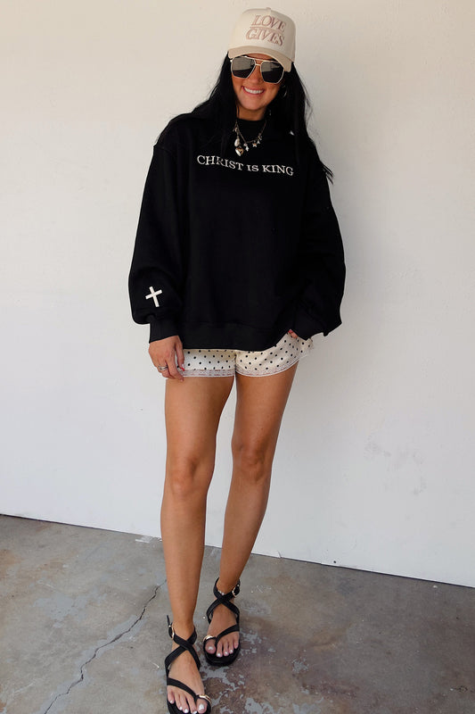 CHRIST IS KING Oversized Sweatshirt