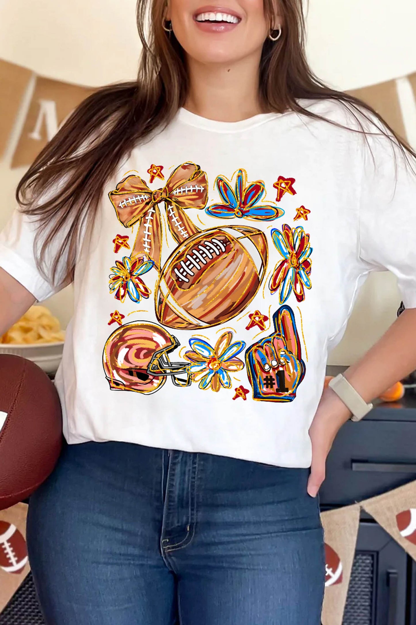 Cheerful Football T Shirt