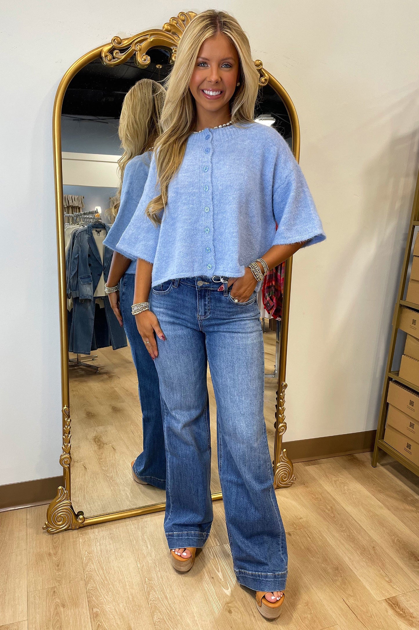 Soft 3/4 Sleeve Cardigan