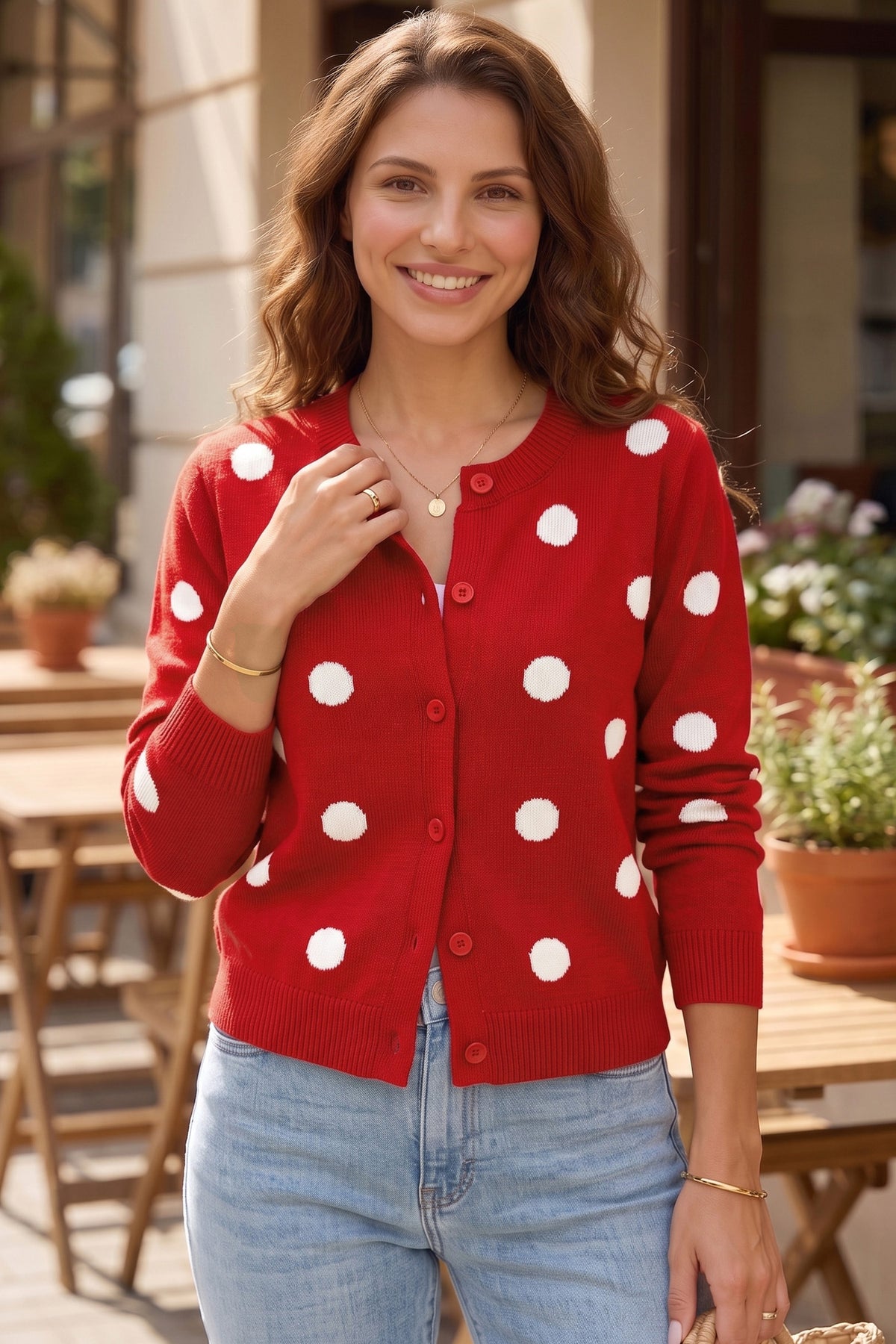 Polka Dot Cardigan