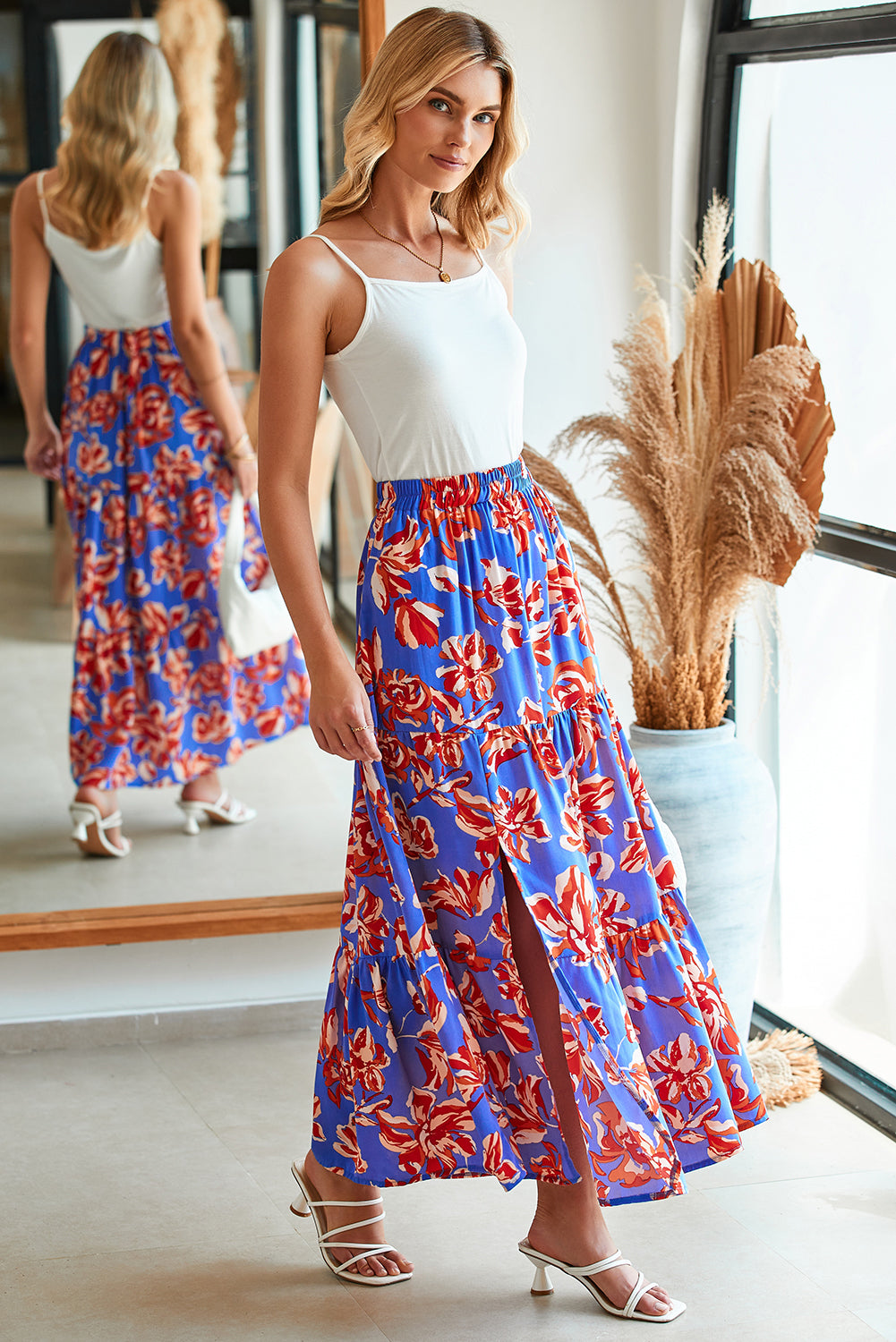 Boho Tiered Maxi Skirt