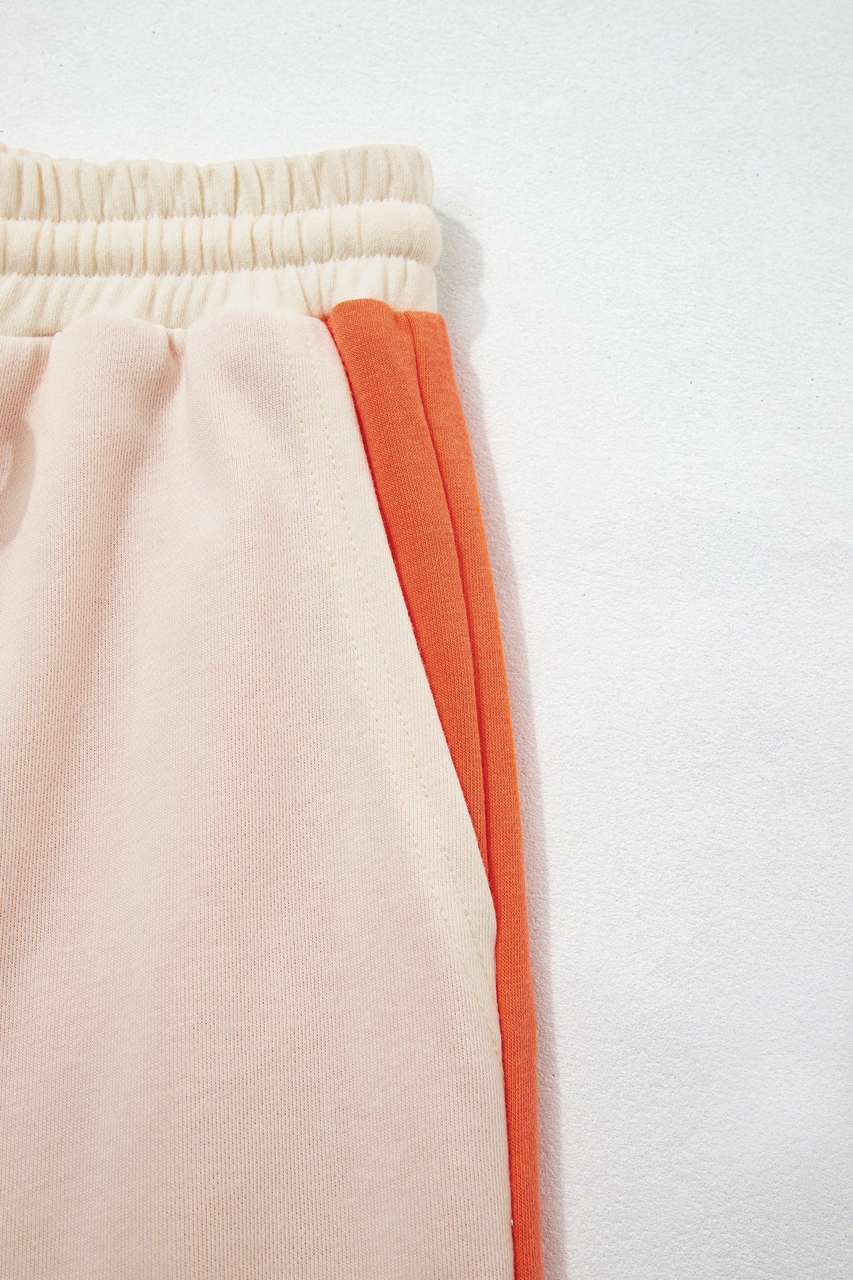 Raw Seam Patchwork Wide Leg Pants