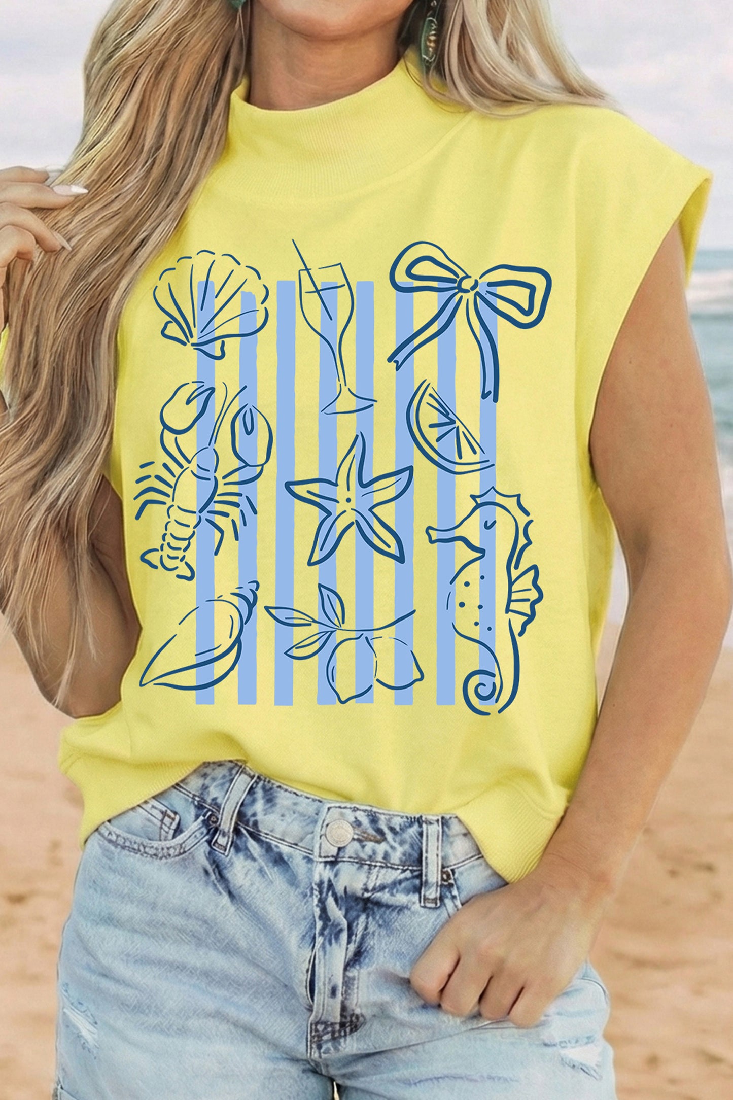 Yellow Seashell Tee
