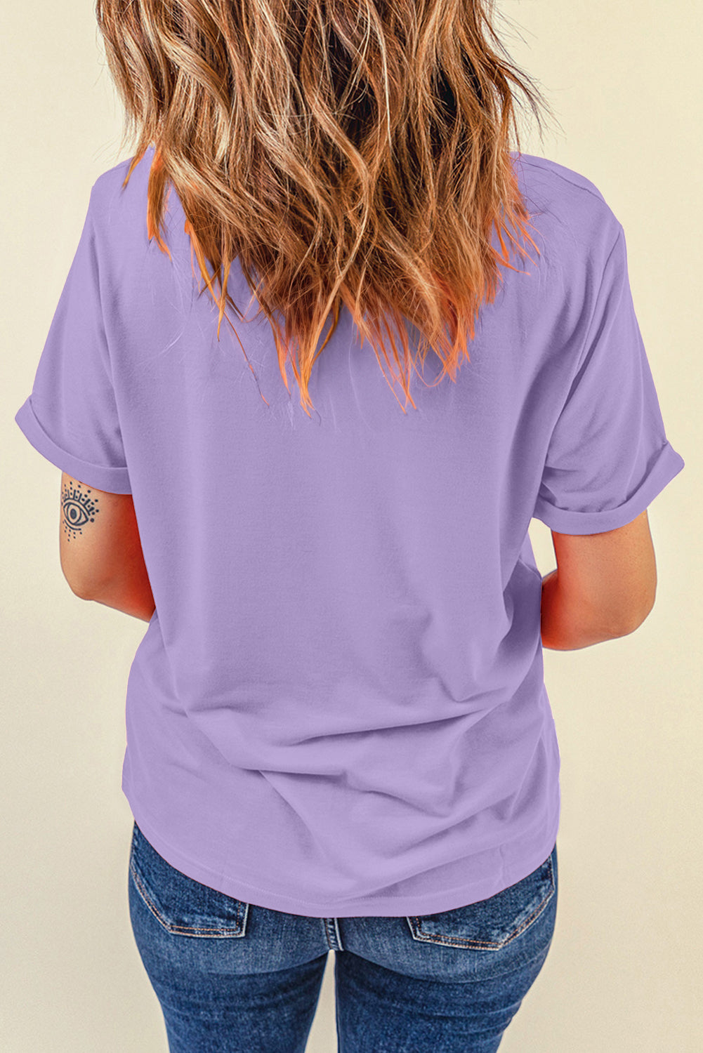 Sequin Mardi Gras Crewneck Tee