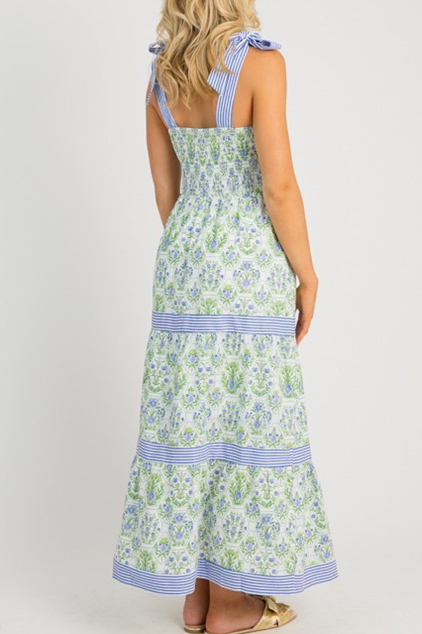 Floral Print Tiered Dress