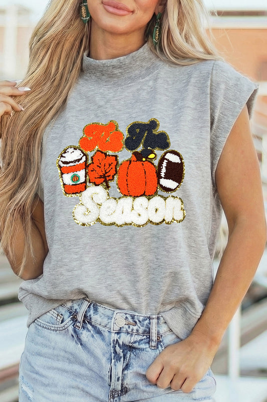 Tis The Season Chenille Patch Top