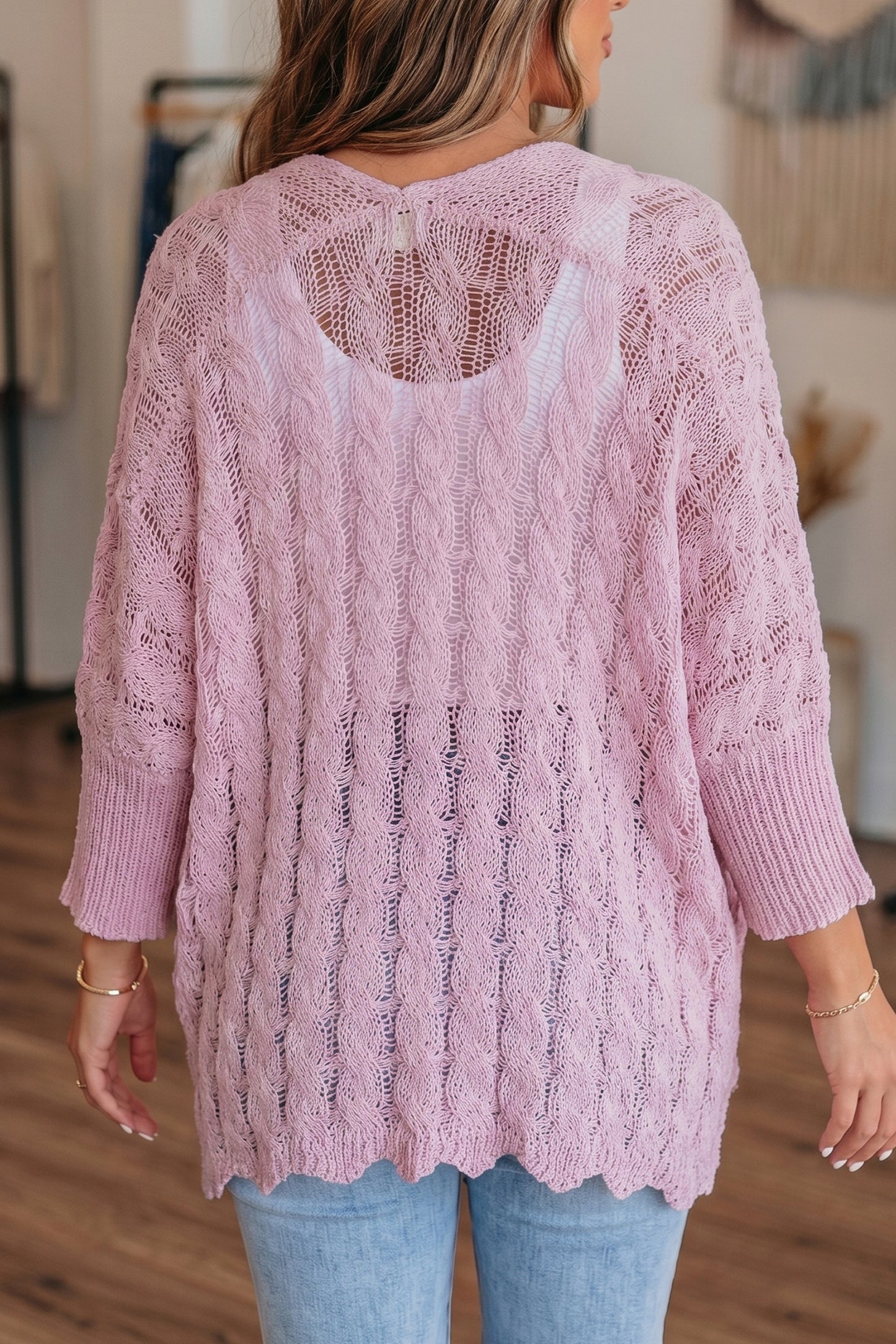 Open Front Crochet Cardigan