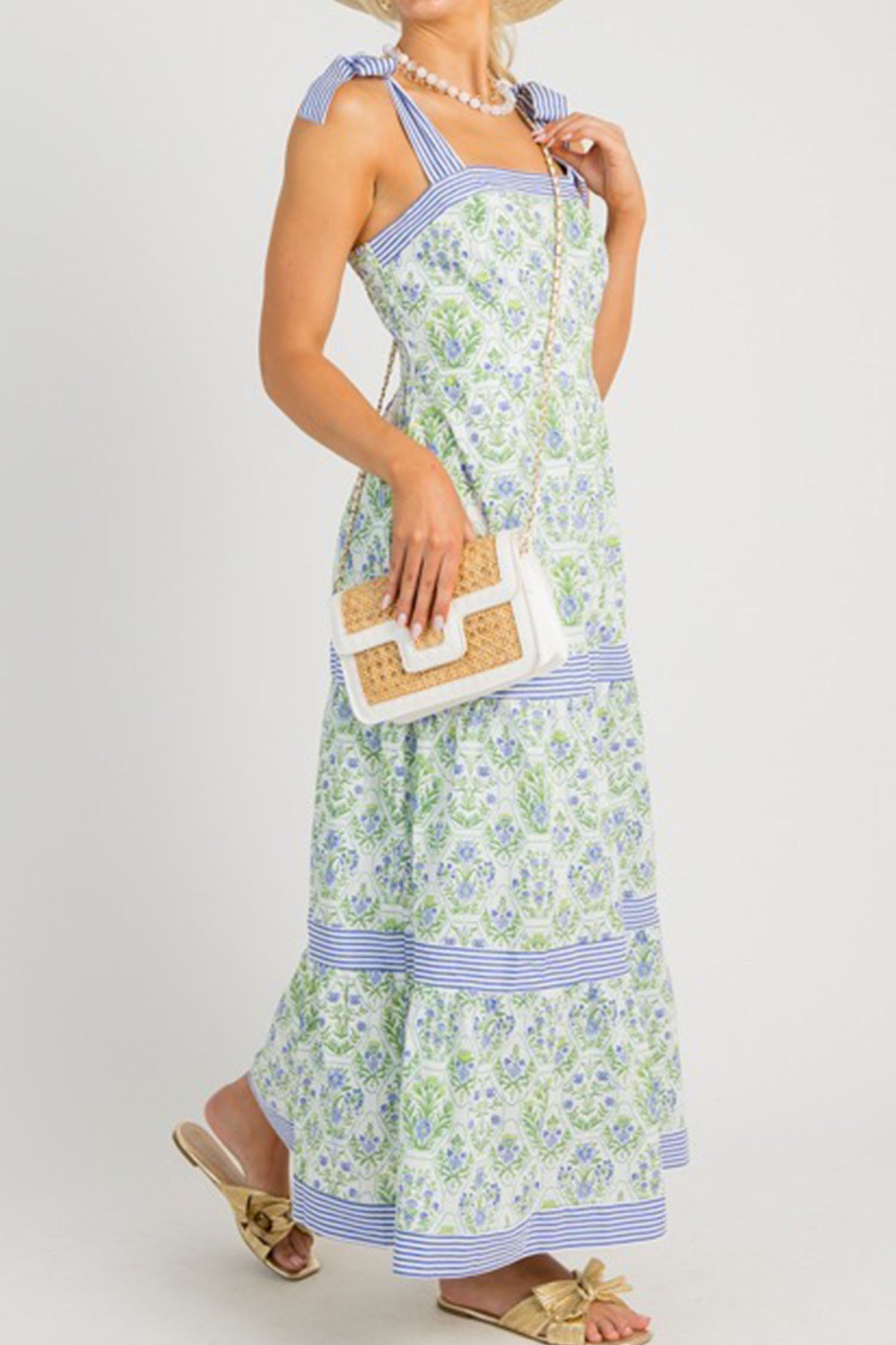 Floral Print Tiered Dress