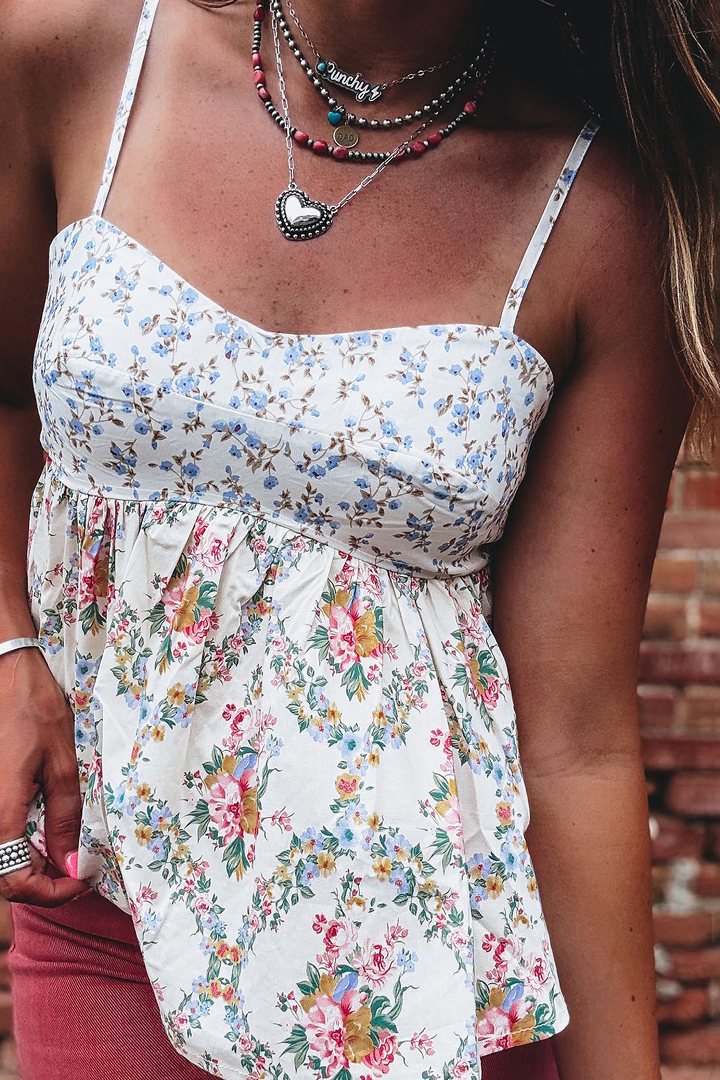 Boho Floral Printed Top