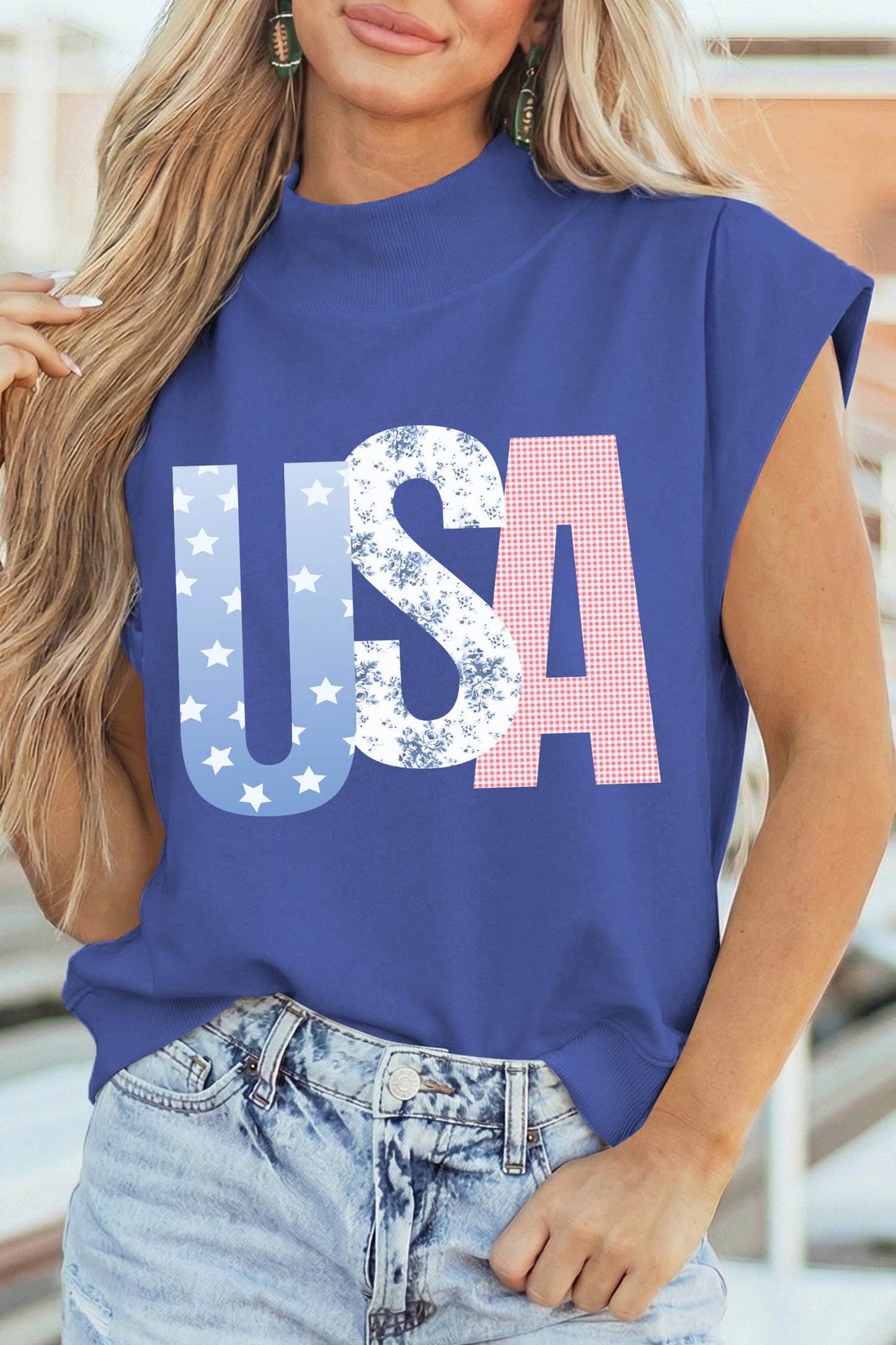 USA Sleeveless Top