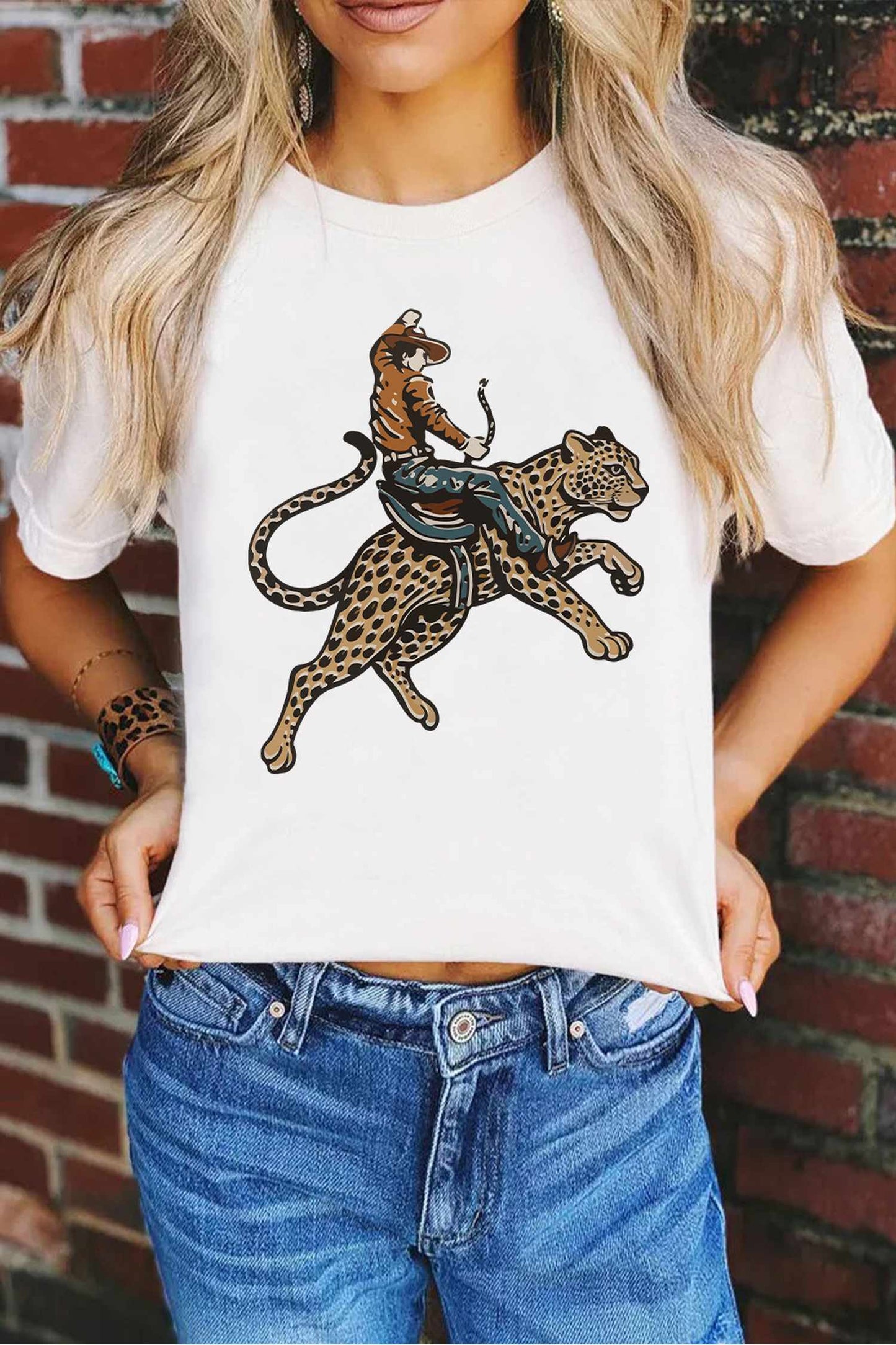 Leopard Cowboy Tee