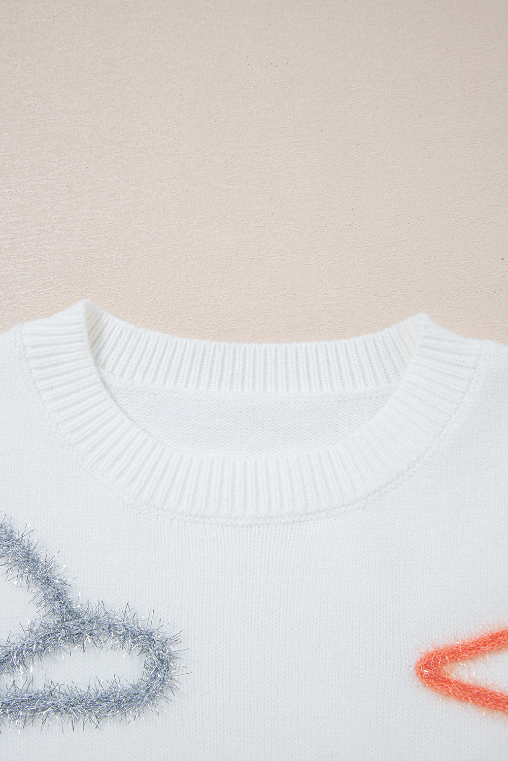 White Tinsel Western Sweater