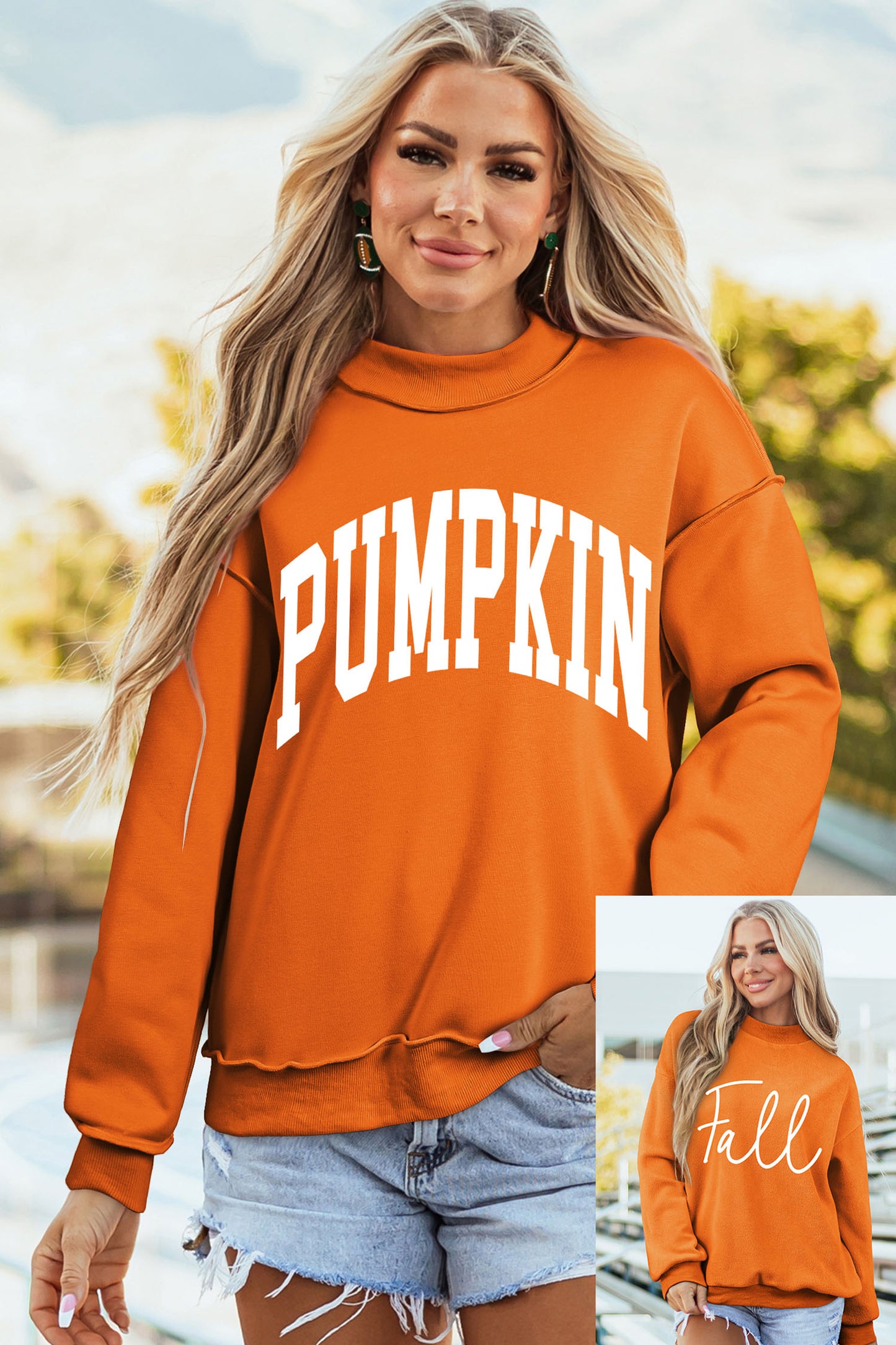 Reversible Pumpkin/Fall Sweatshirt