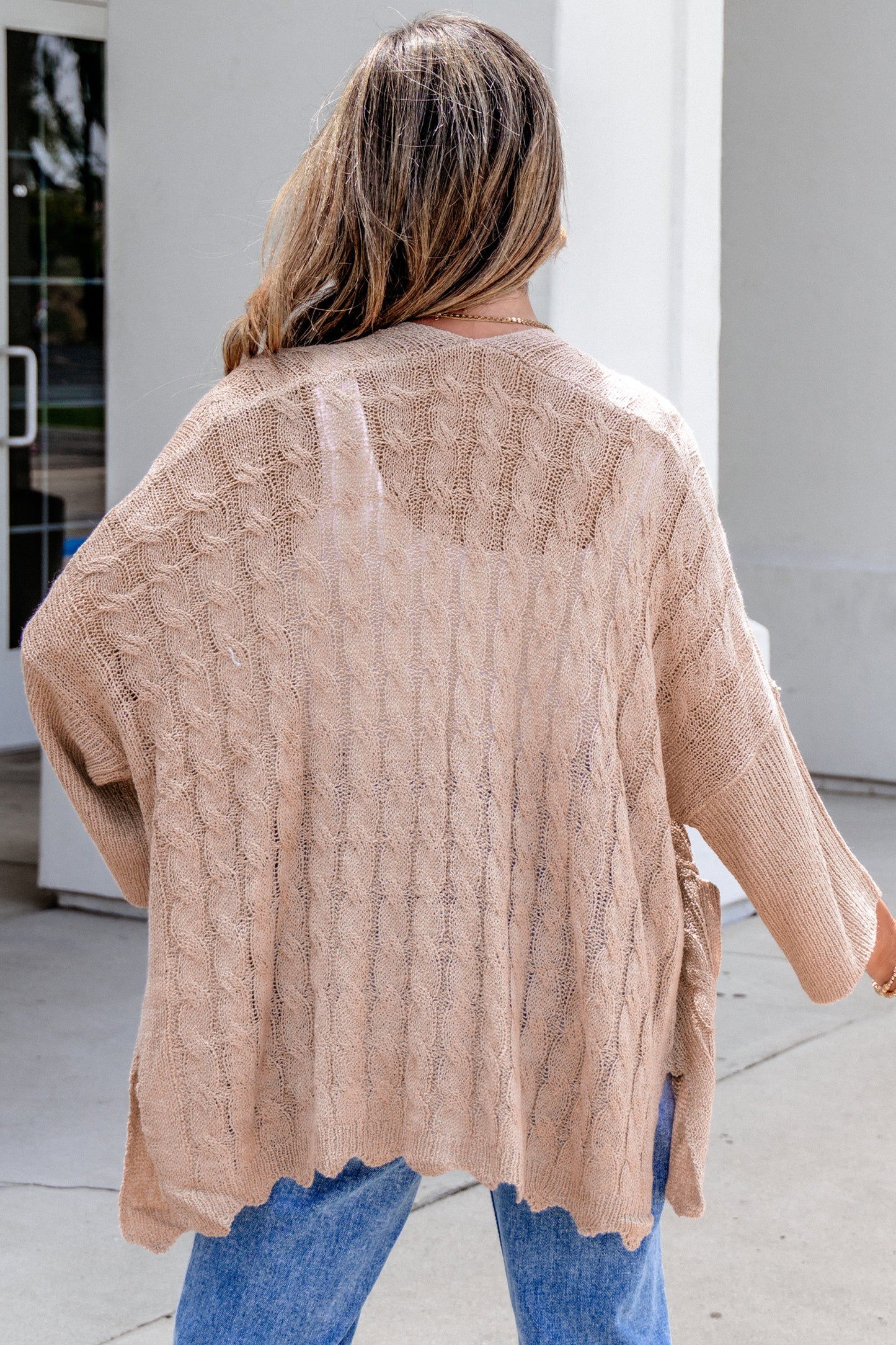Open Front Crochet Cardigan
