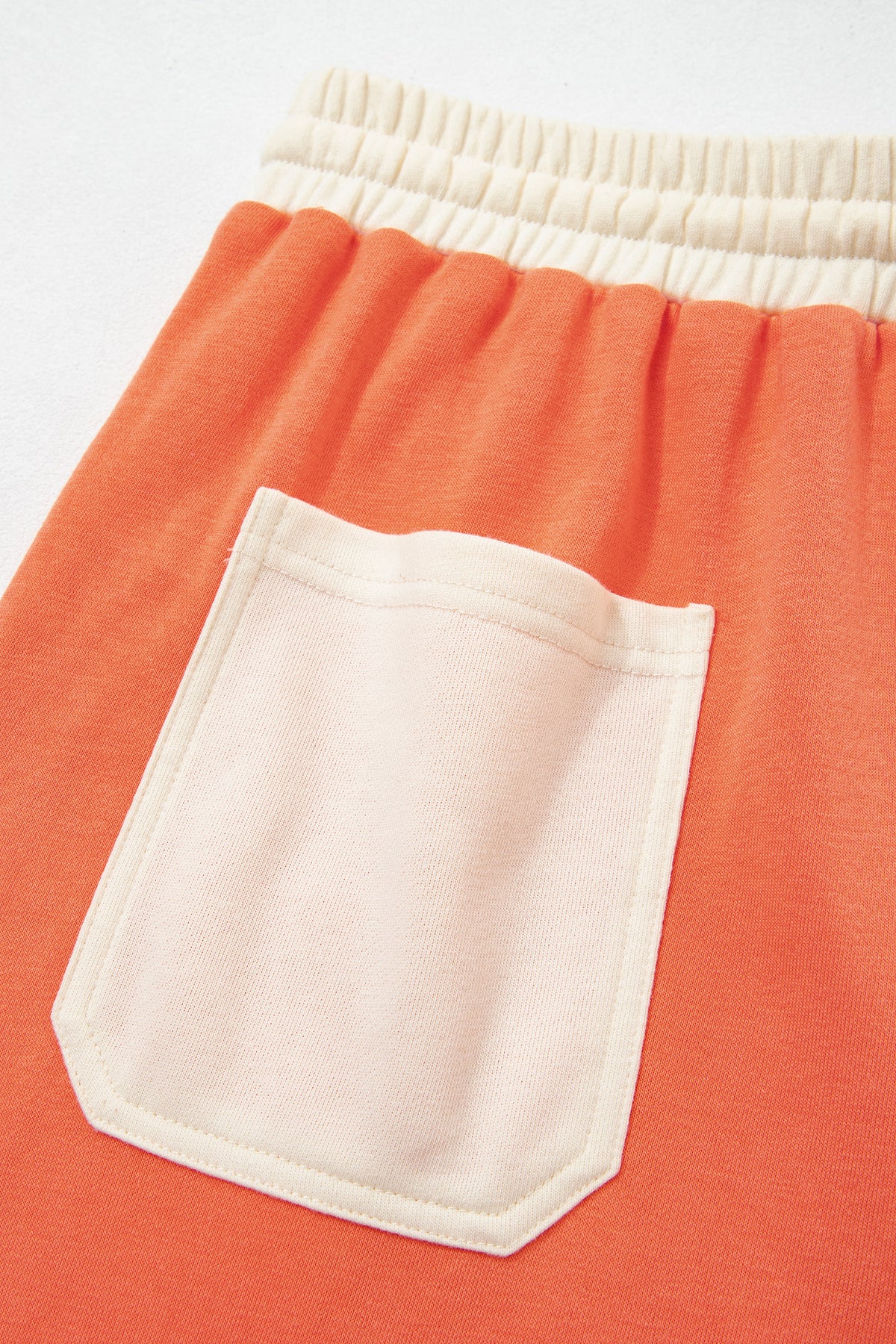 Raw Seam Patchwork Wide Leg Pants