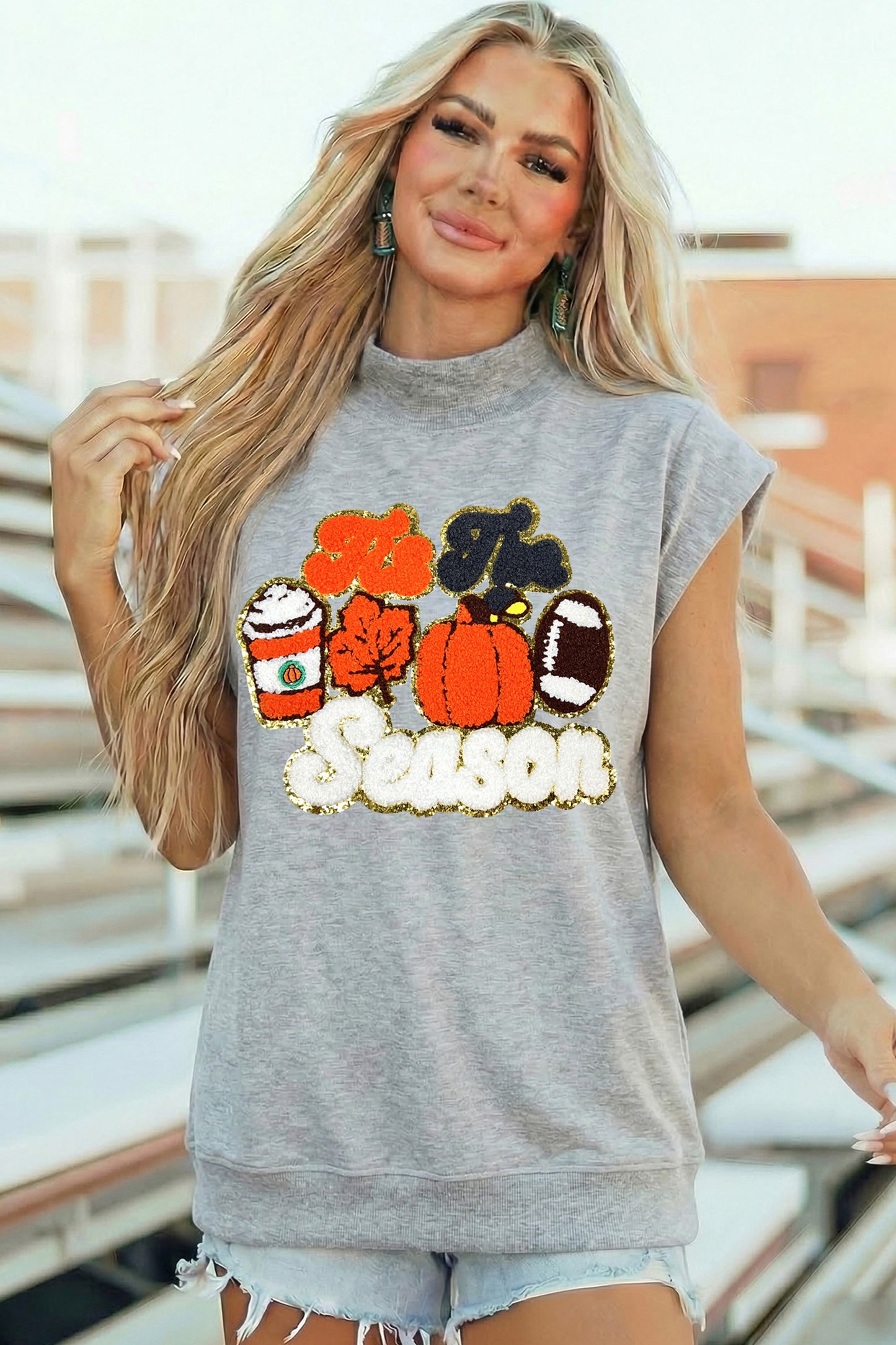 Tis The Season Chenille Patch Top