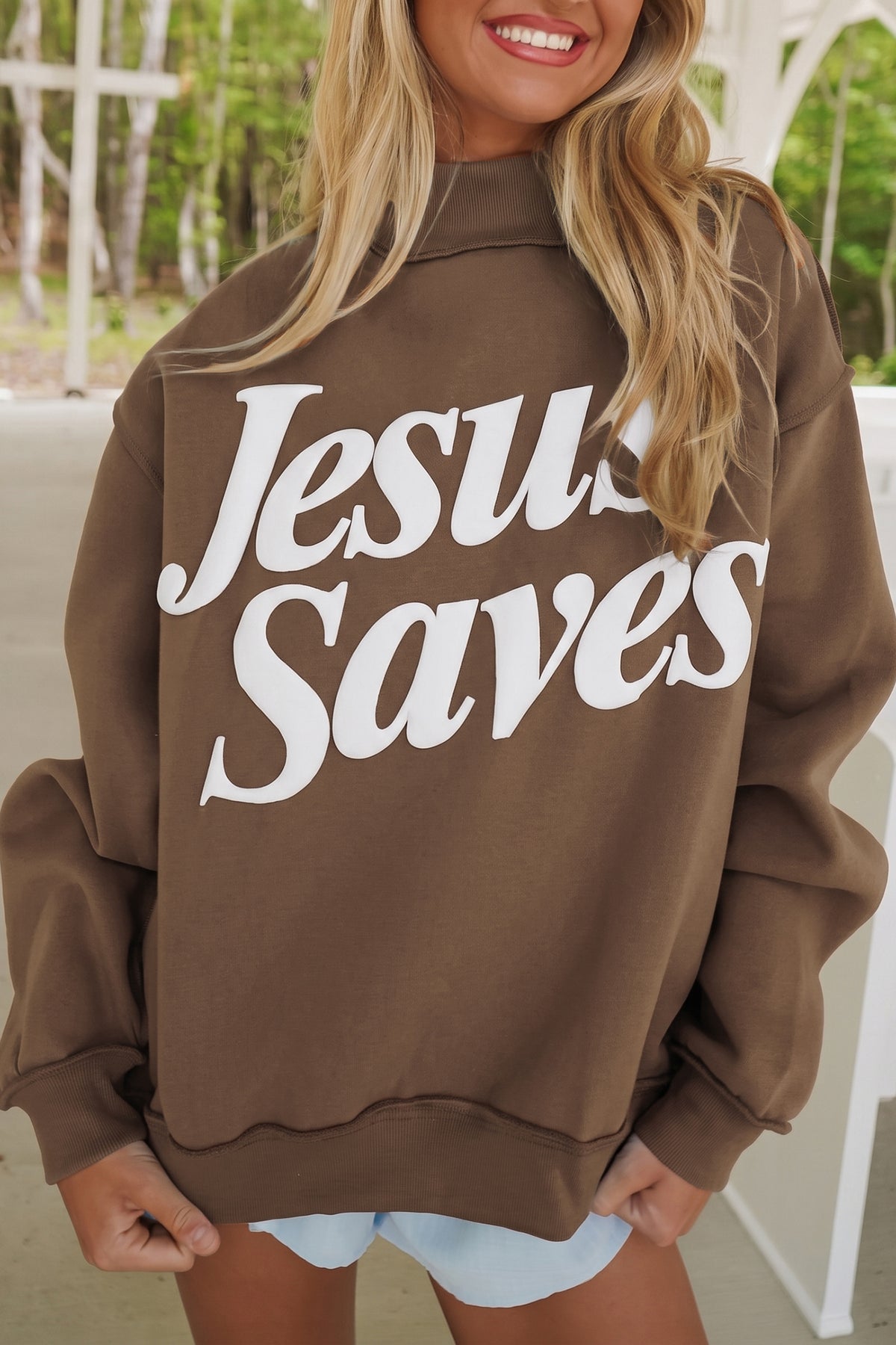 Jesus Saves Sweatshirt