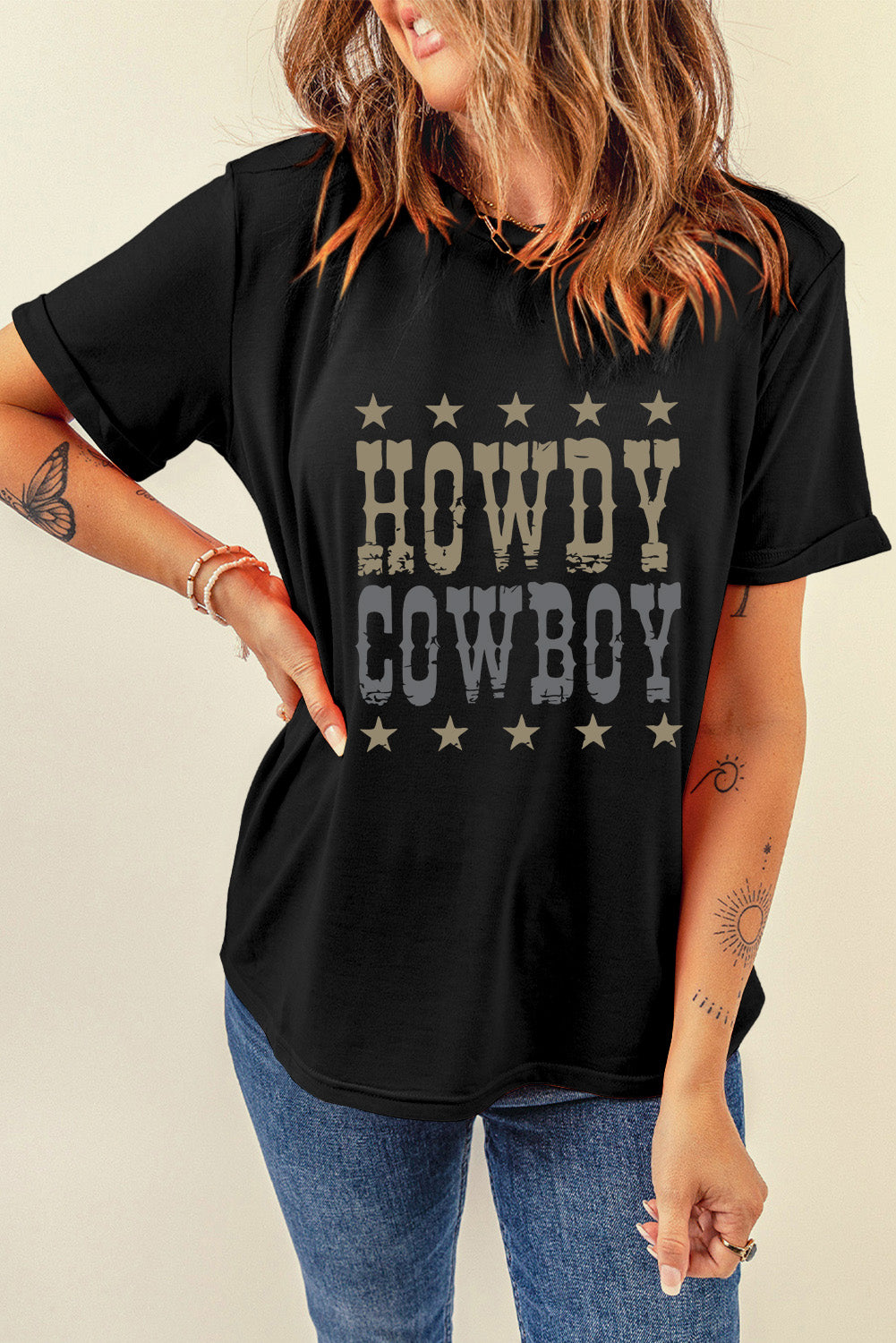 Howdy Cowboy Oversized Tee