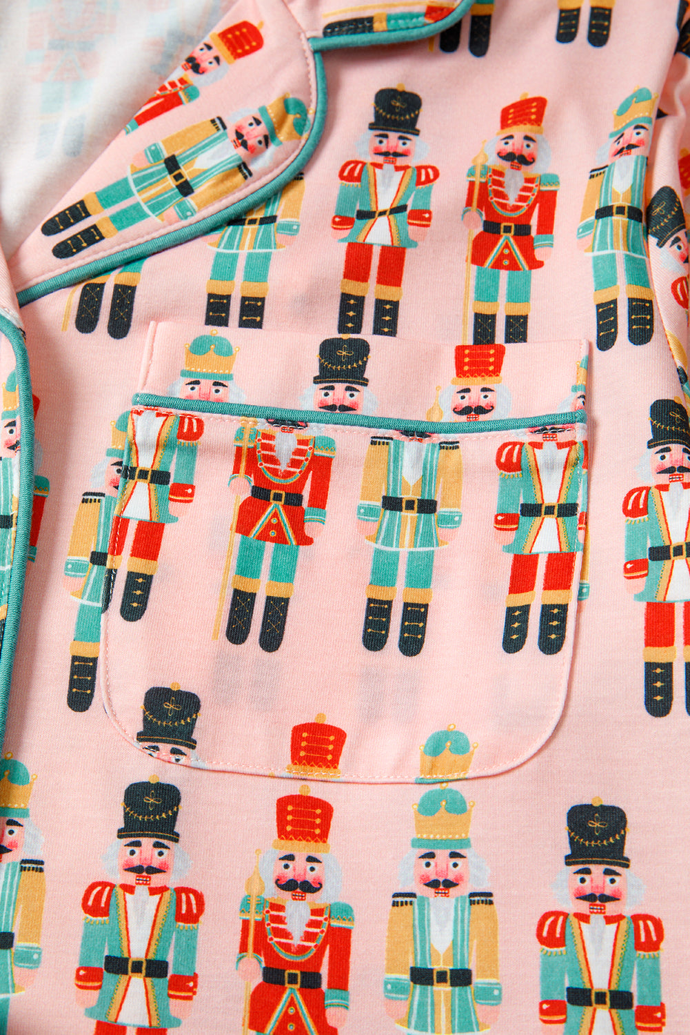 Pink Christmas Nutcracker Pajama Set