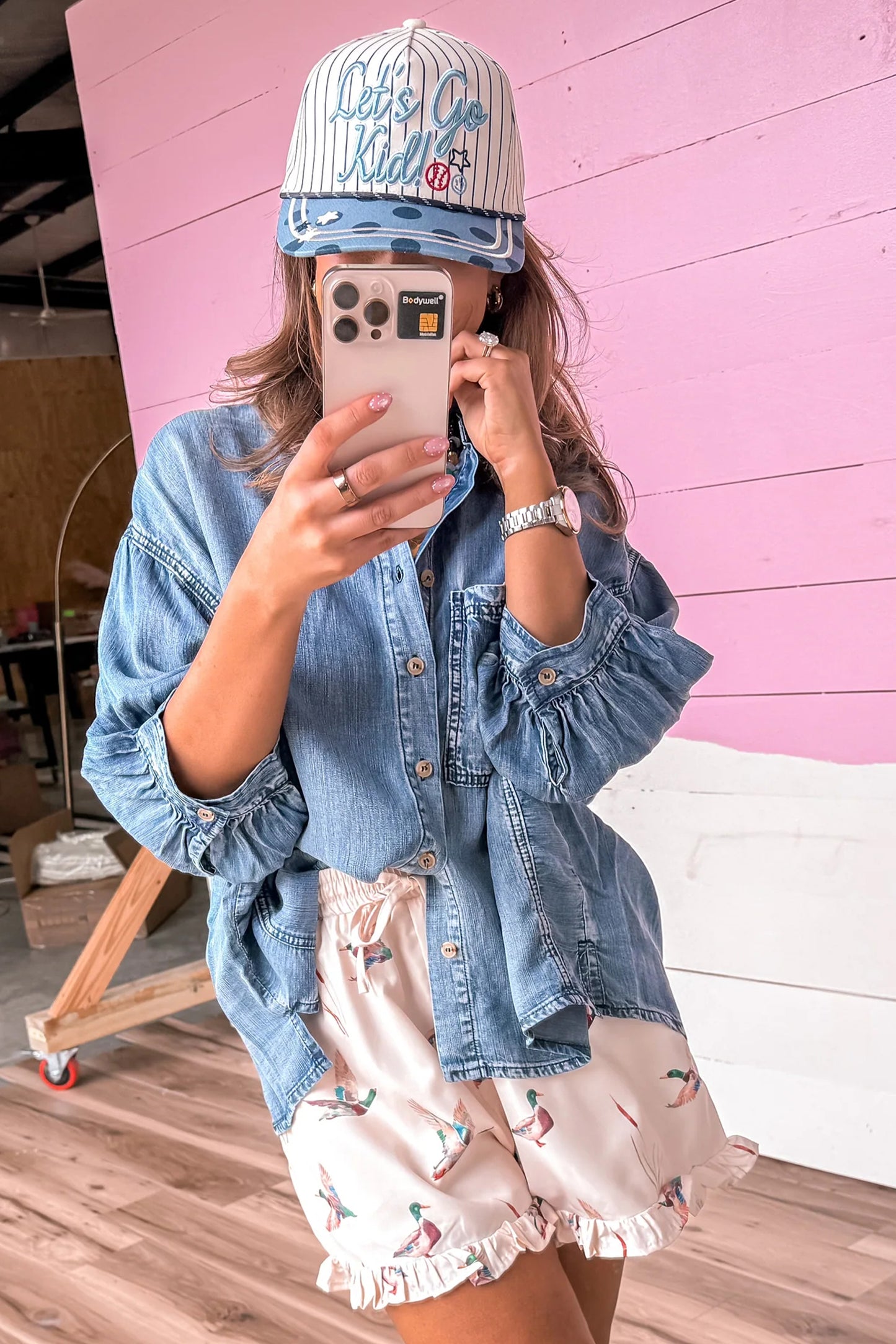 Three Quarter Denim Shirt
