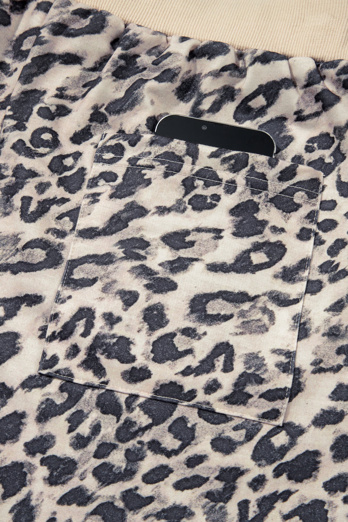 Leopard Zip-Up Hoodie & Short Set